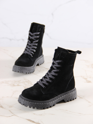 Ботинки ED'ART 327.22511'gr. Черные замша