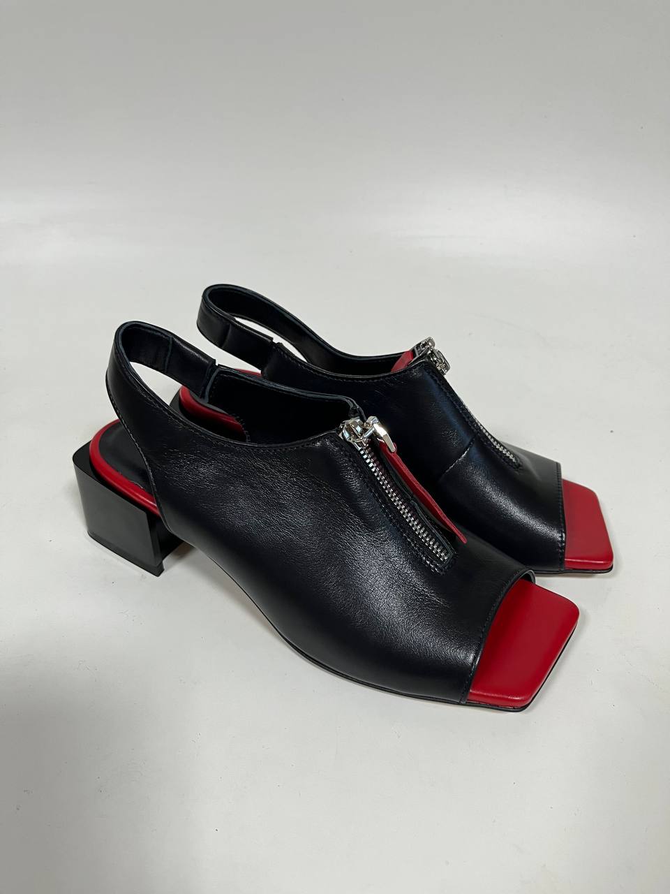 картинка Босоножки ED'ART 4018.4058'bl. черный красный R от интернет магазина