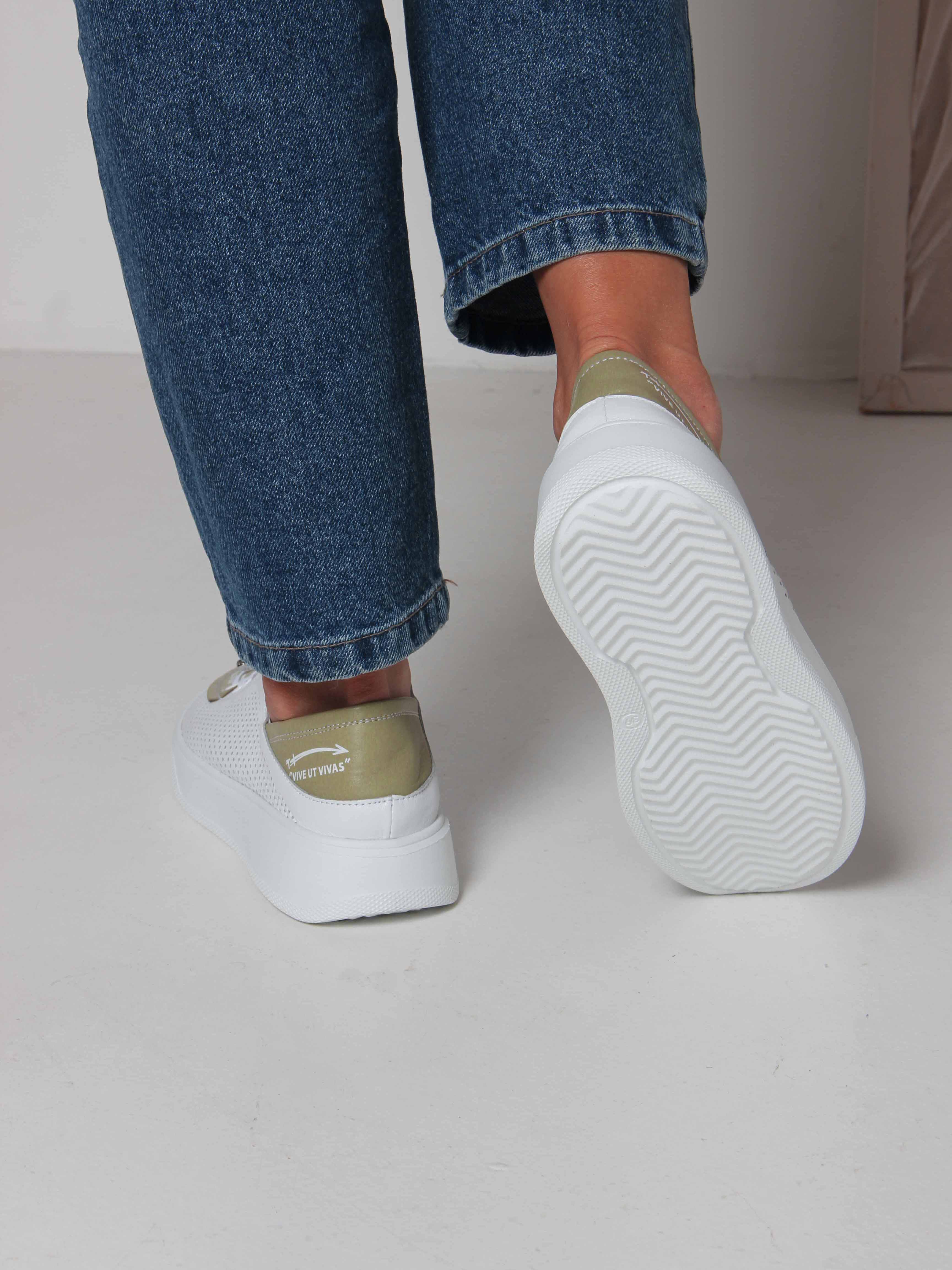 картинка Кеды ED'ART 163.P.LusiR2'w.Белый авокадо от интернет магазина