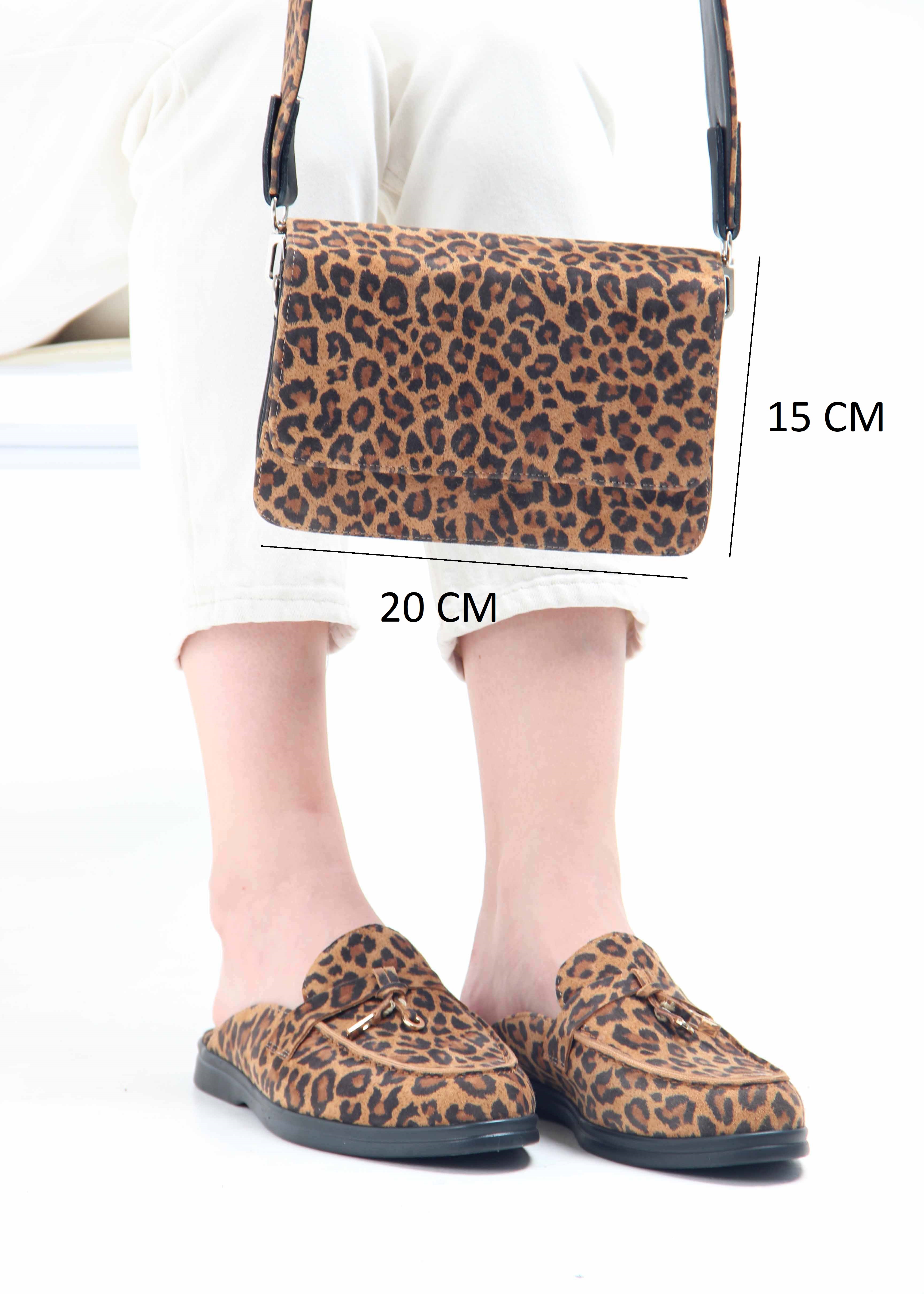 картинка Сумка-клатч ED'ART k08.коричневый леопард от интернет магазина