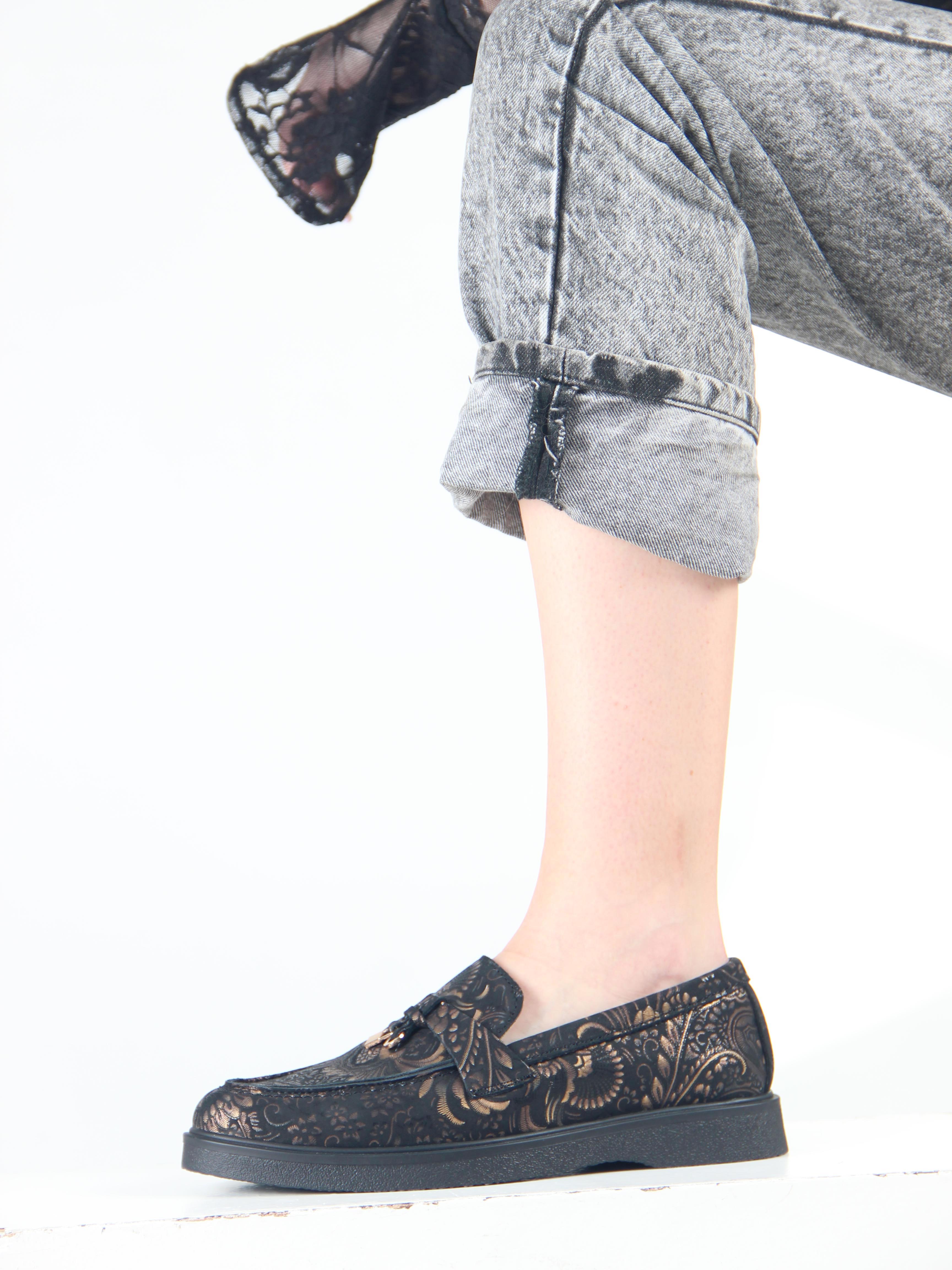 картинка Лоферы лоферы ED'ART 170.2699'bl. Черный грация от интернет магазина