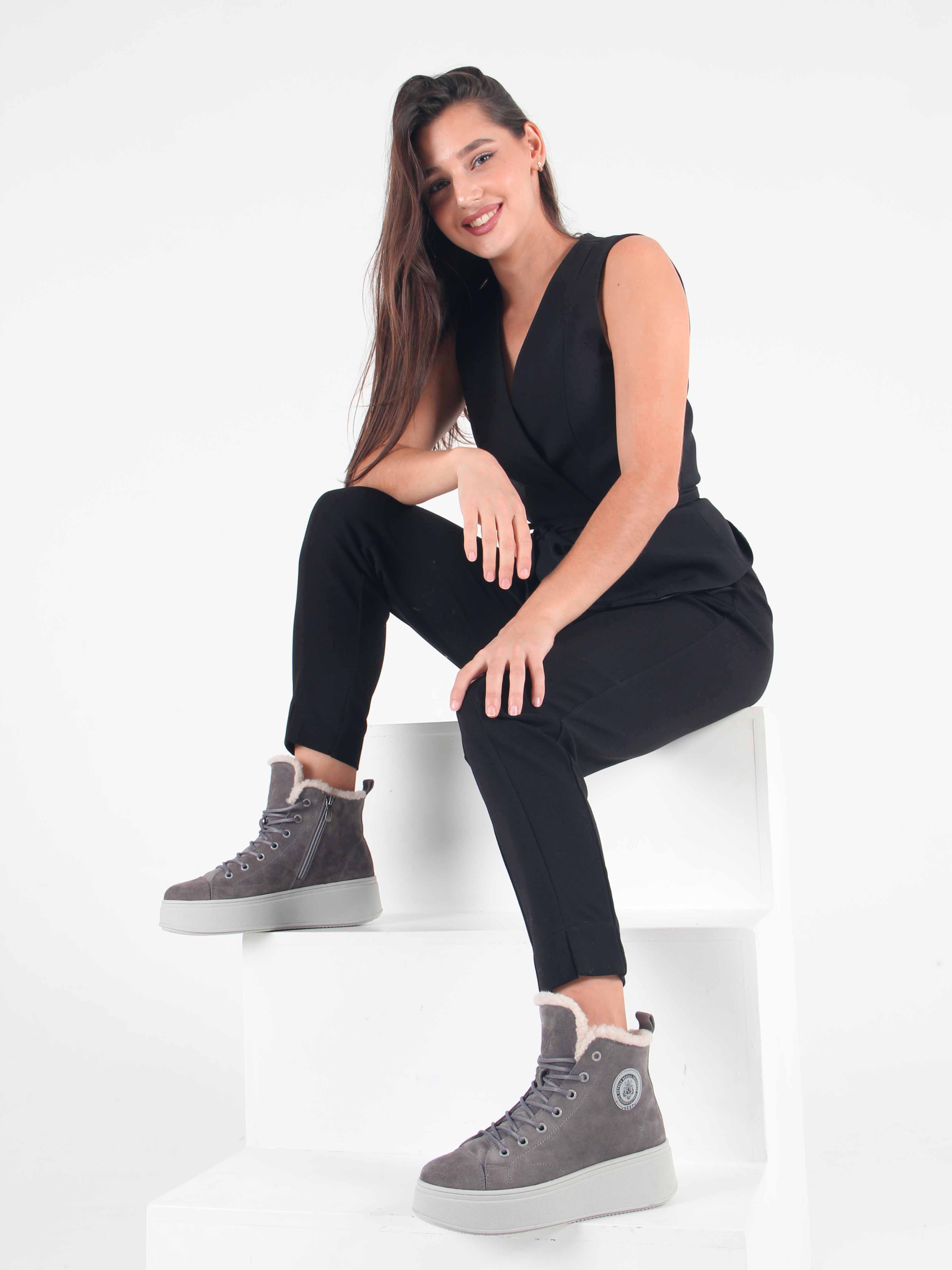 картинка Ботинки ED'ART 217.ALTA'gr. Серый замок замша от интернет магазина