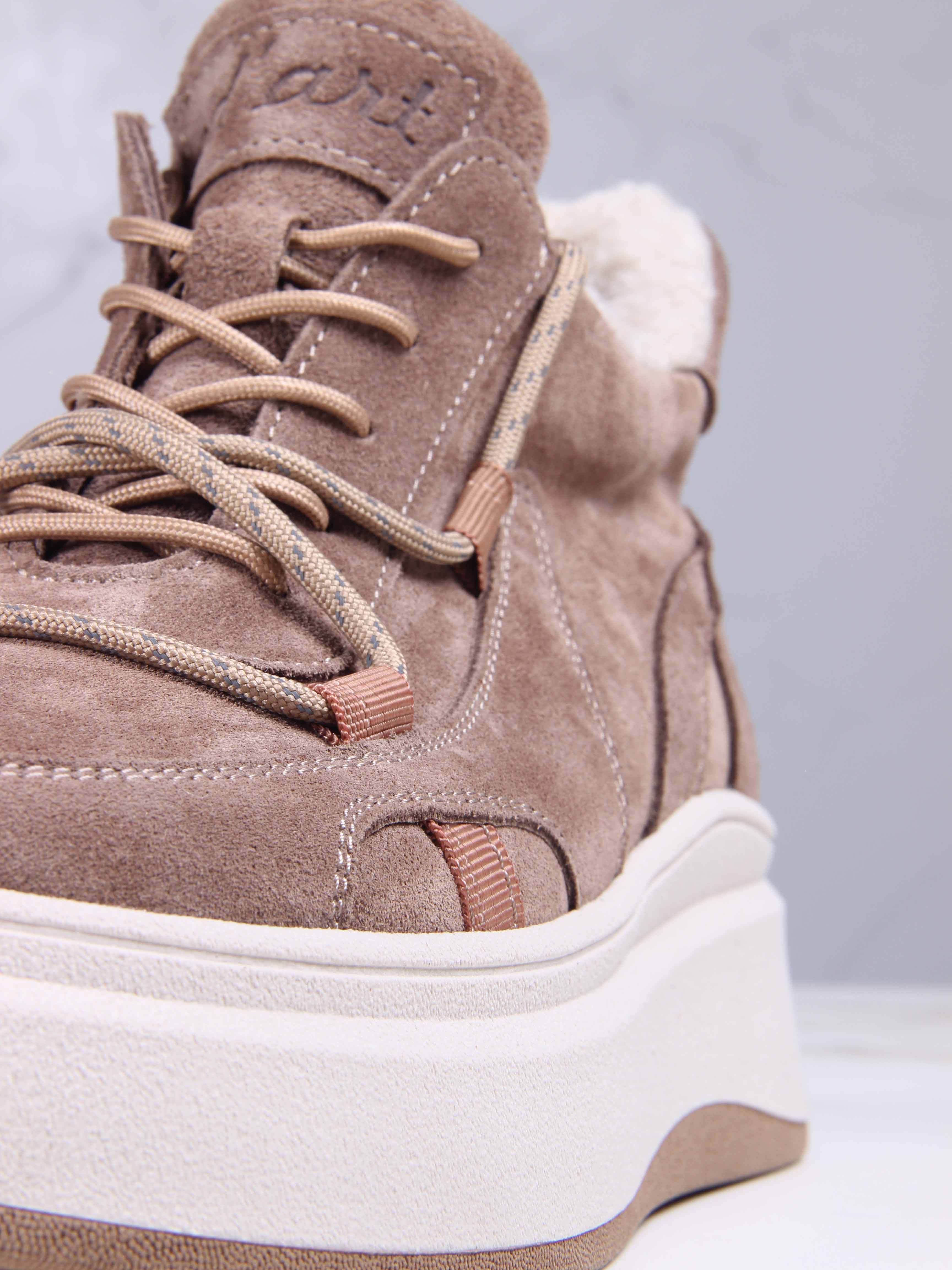 картинка Ботинки ED'ART 229.windy'be. Серо-коричневая замша от интернет магазина