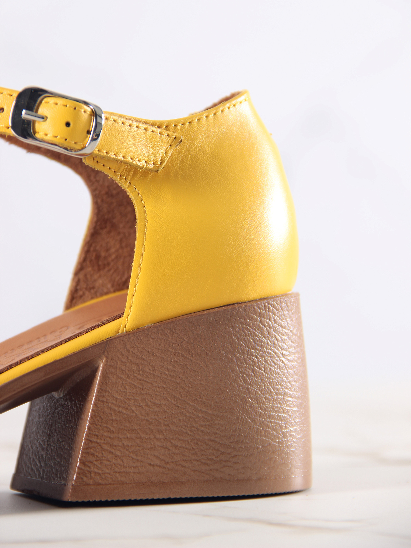картинка Босоножки ED'ART 5033.23663'be. Желтый+коричневый от интернет магазина