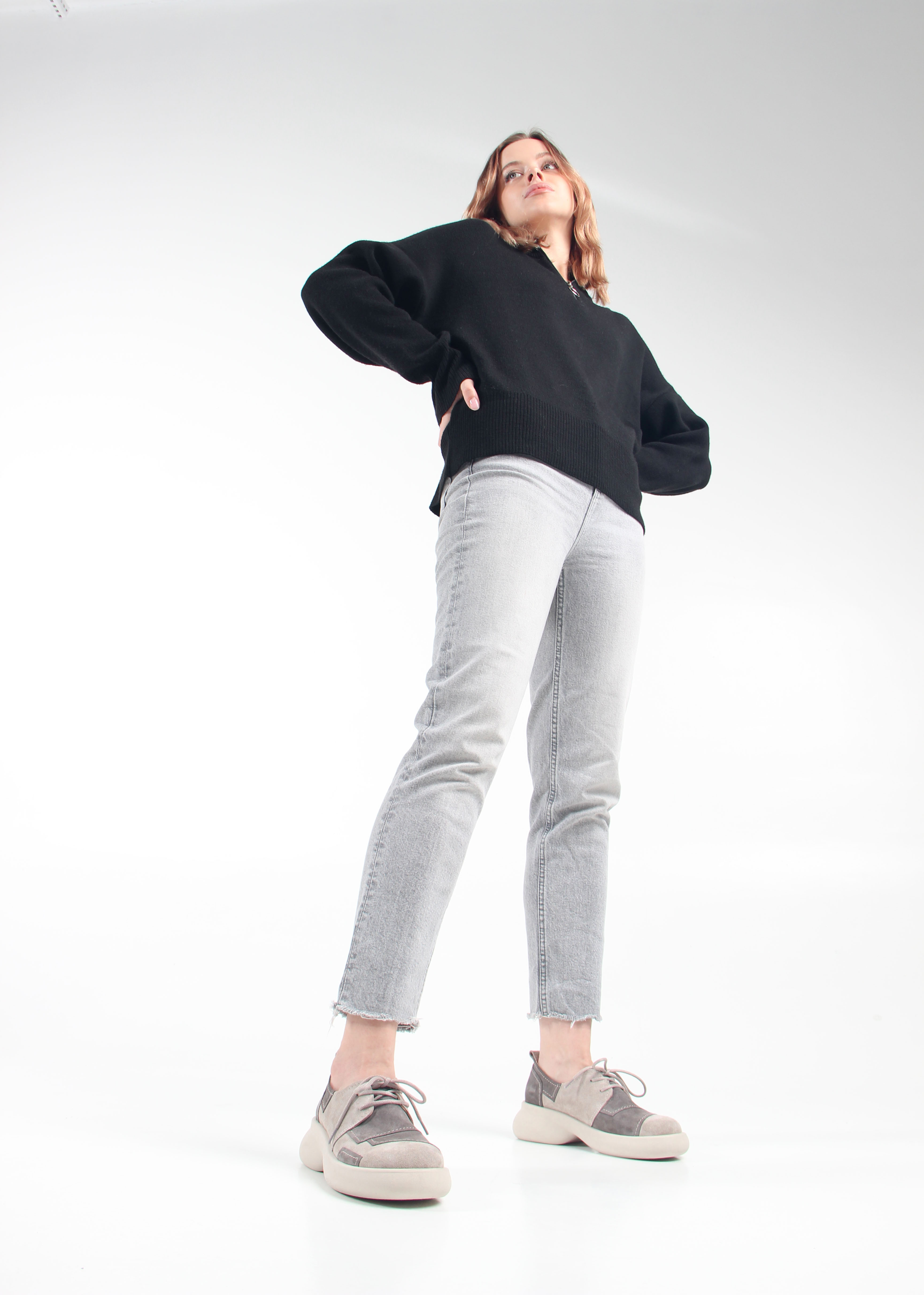 картинка Полуботинки туфли ED'ART 205.927'be. Каменный замша Серый замок от интернет магазина