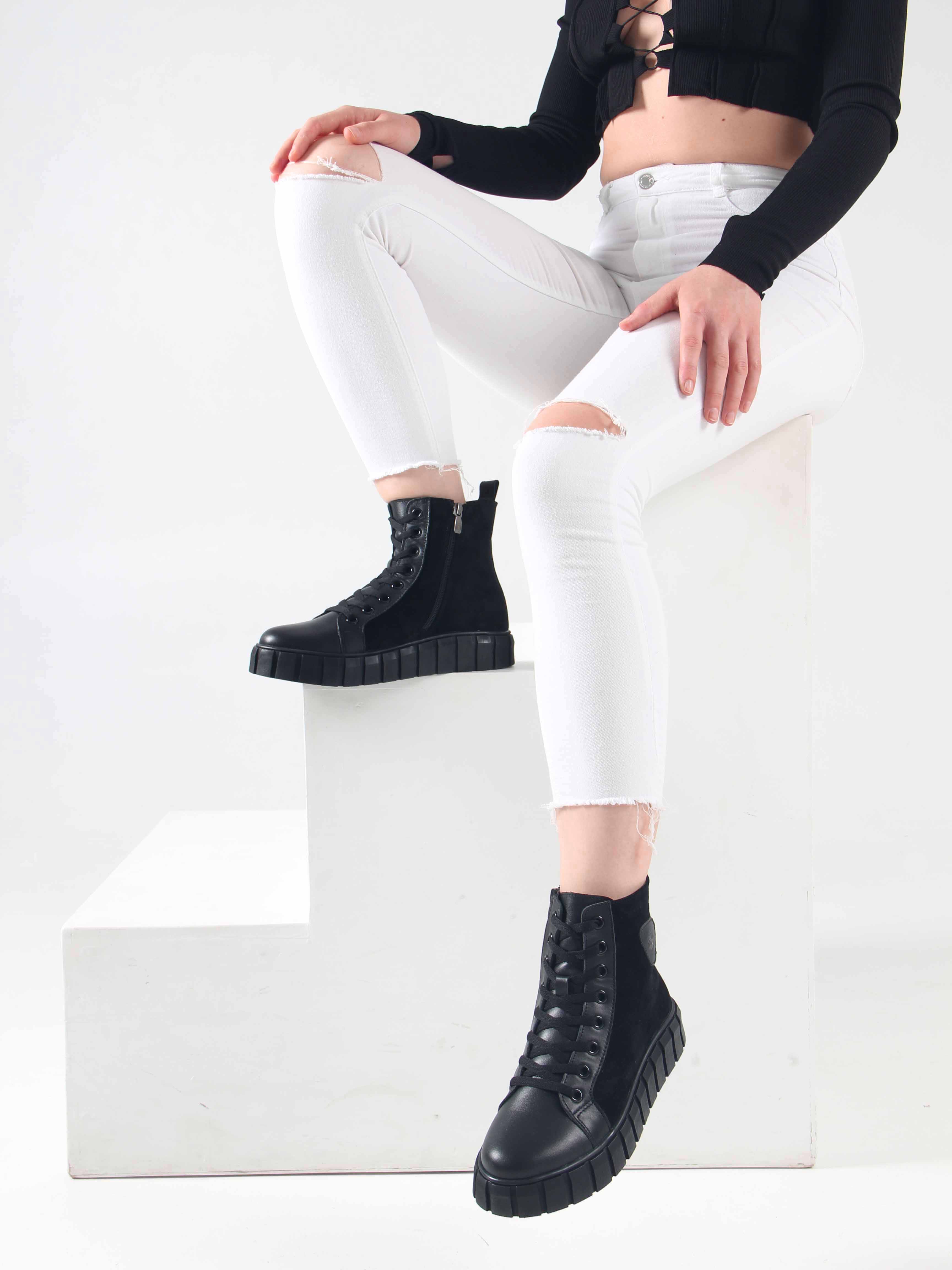 картинка Ботинки ED'ART 214.1918'bl.Black.w от интернет магазина