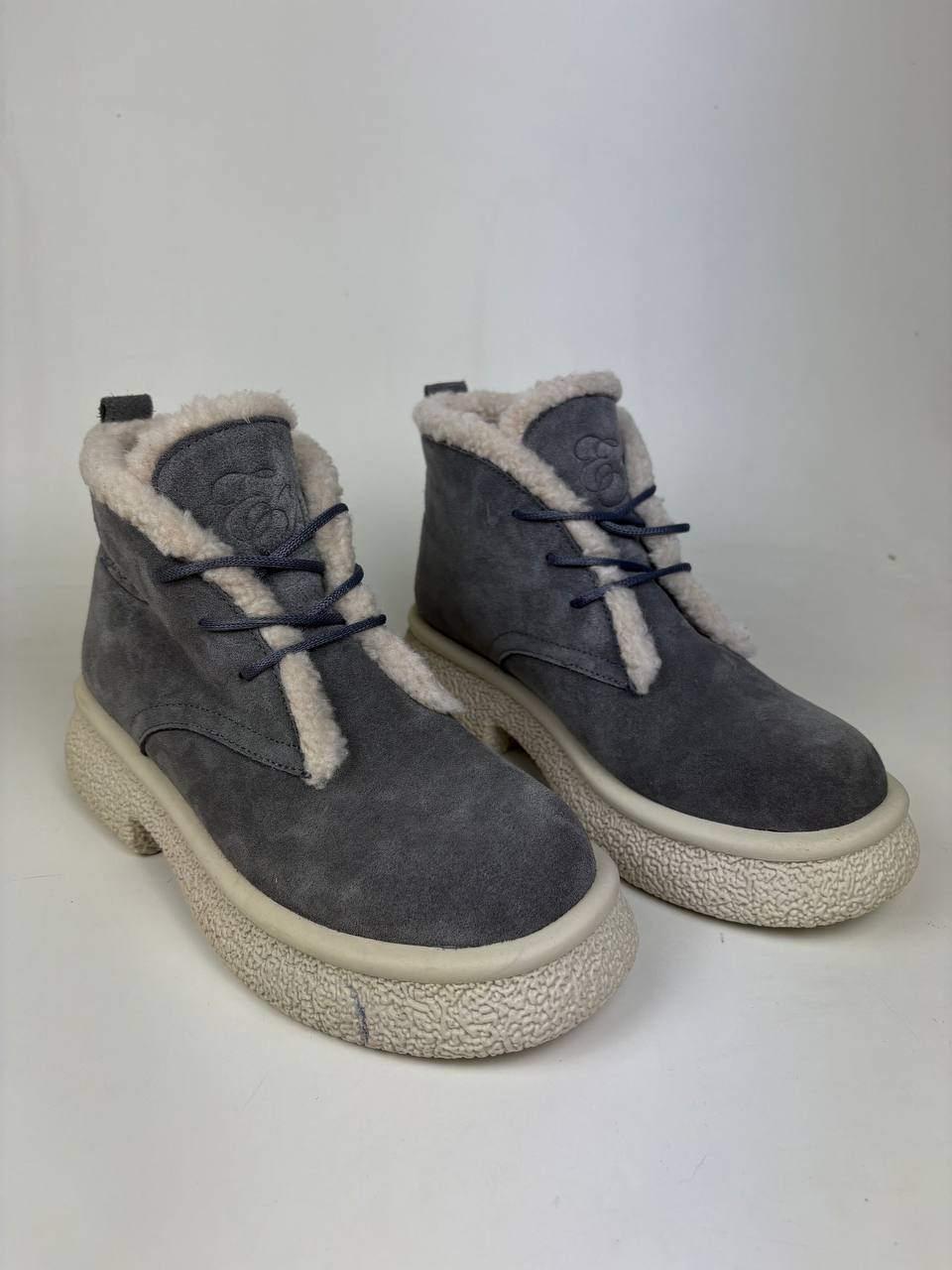 картинка Ботинки ED'ART 308.001'be. серый замок замша уценка от интернет магазина