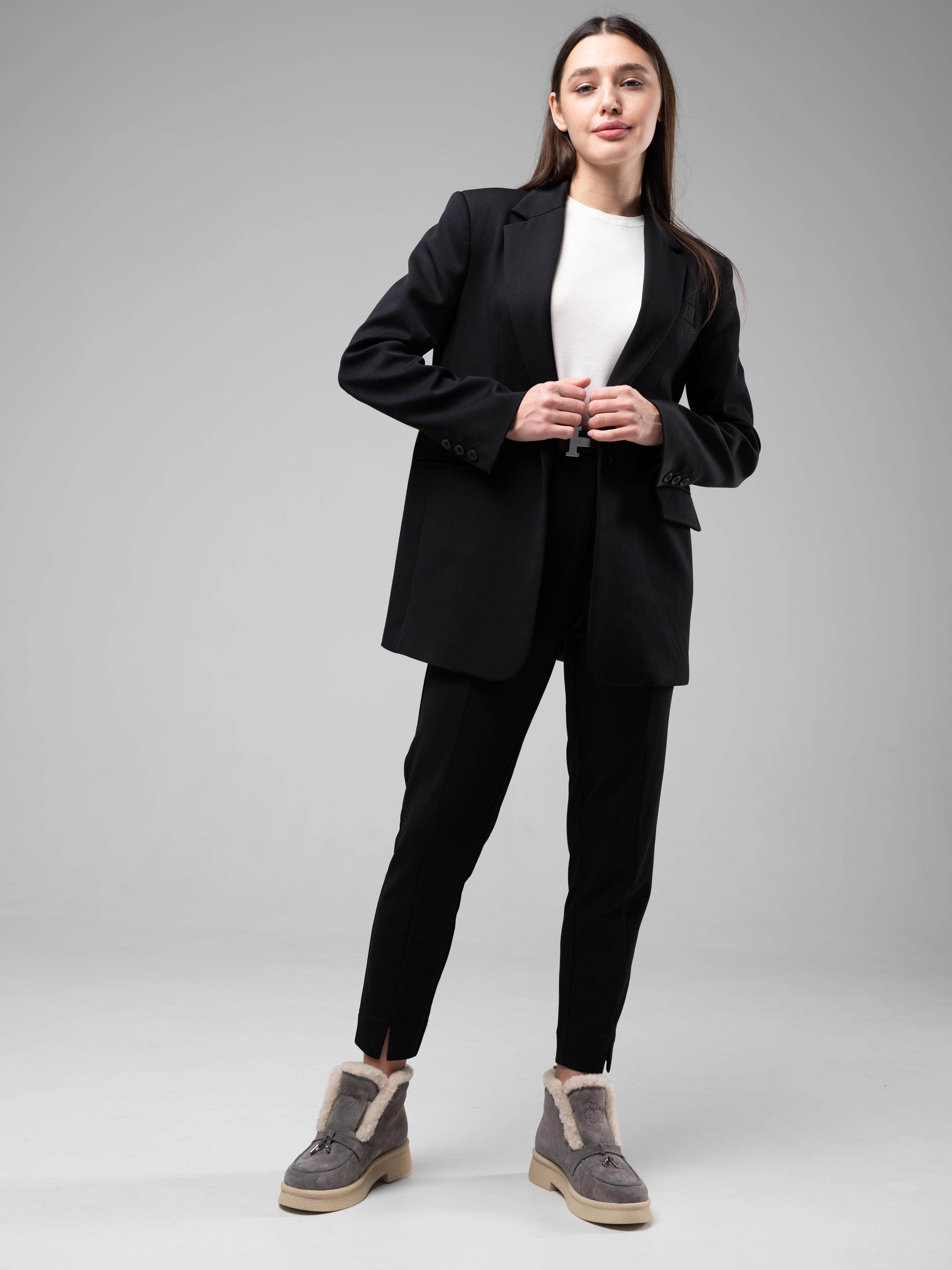 картинка Ботинки ED'ART 307.florida 'be. серый замок замша от интернет магазина