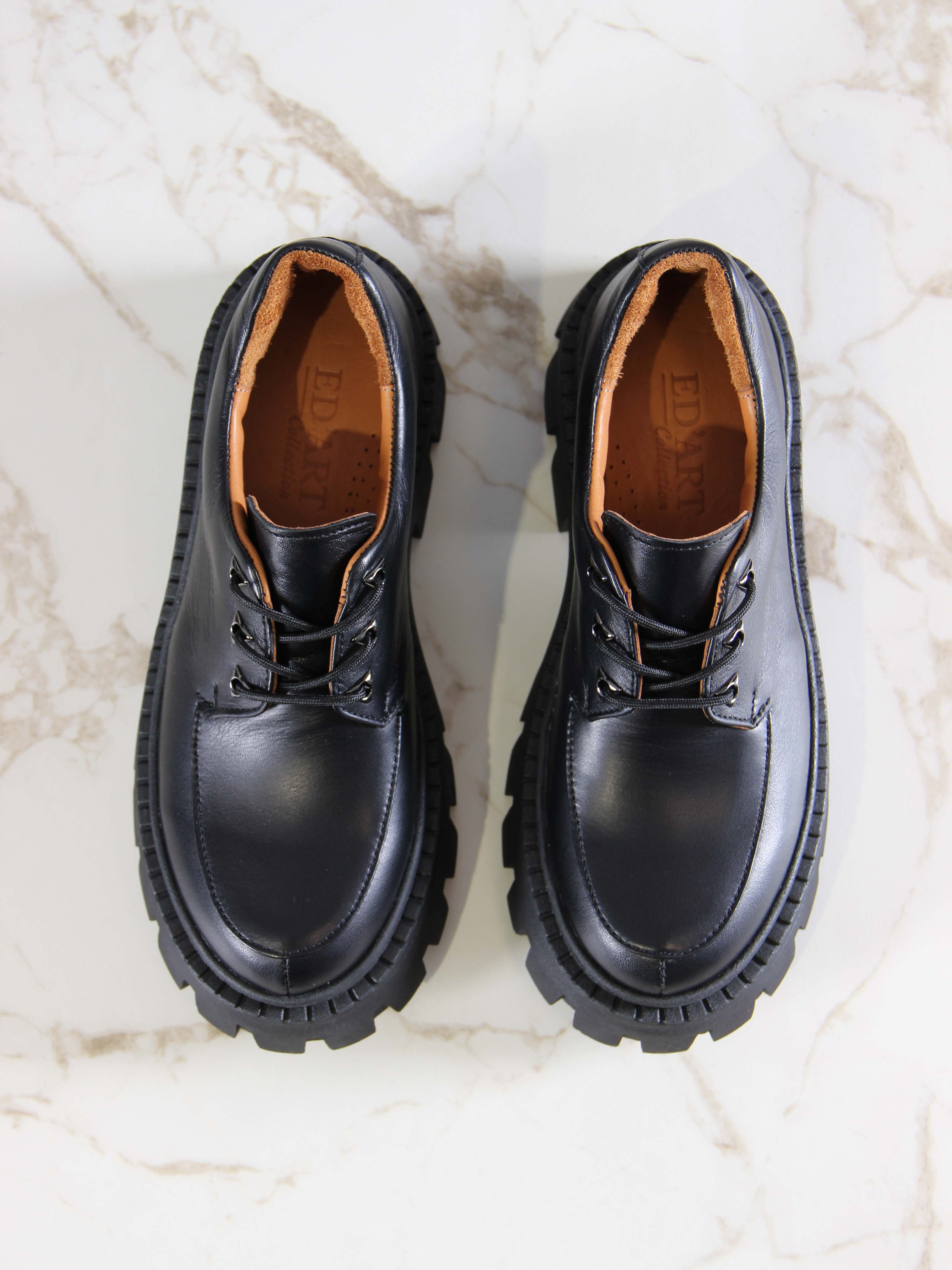 картинка Туфли полуботинки ED'ART 202.чанки'bl. black от интернет магазина