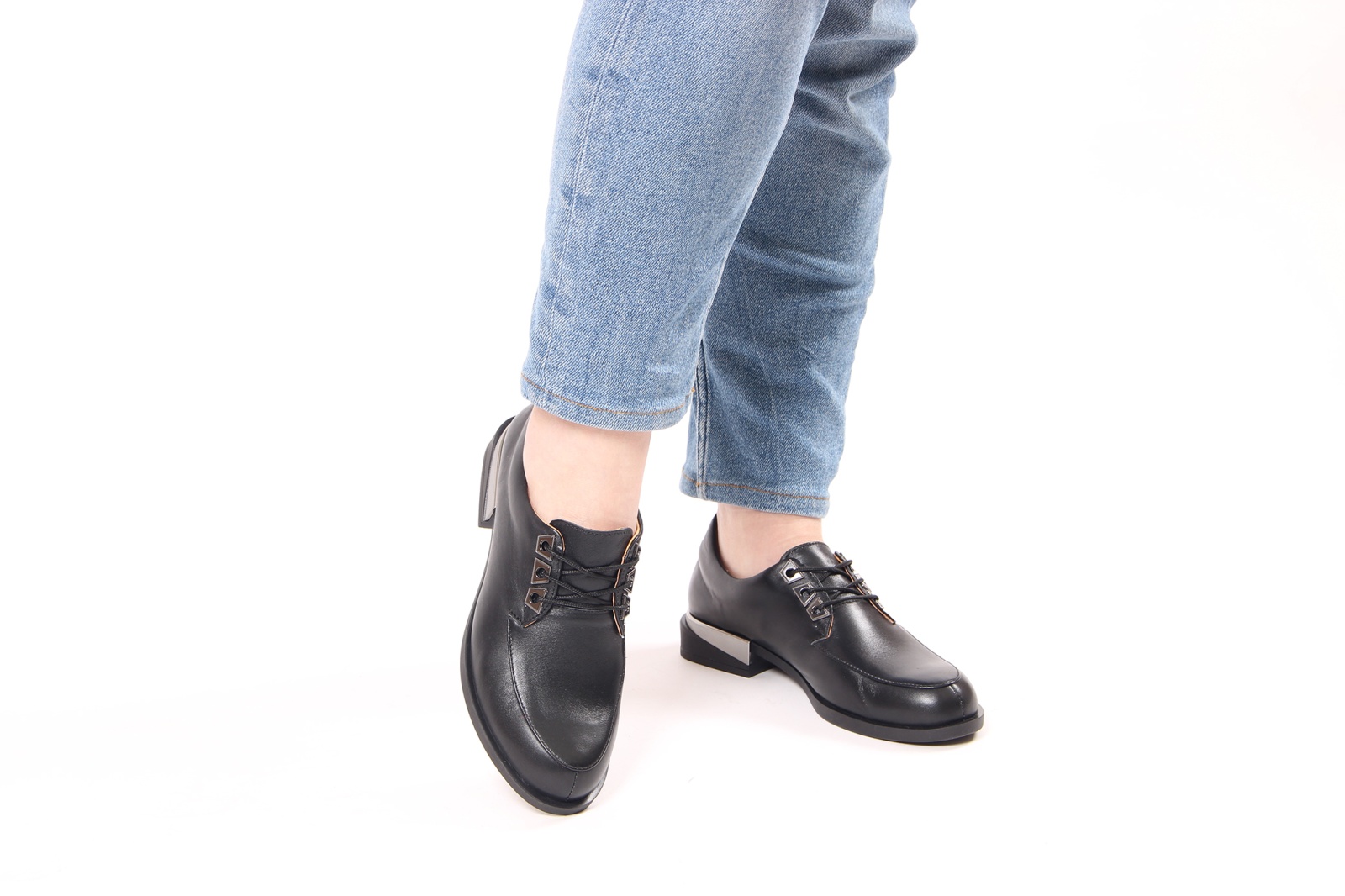 картинка Туфли полуботинки ED'ART 203.Arizona4'bl. black от интернет магазина