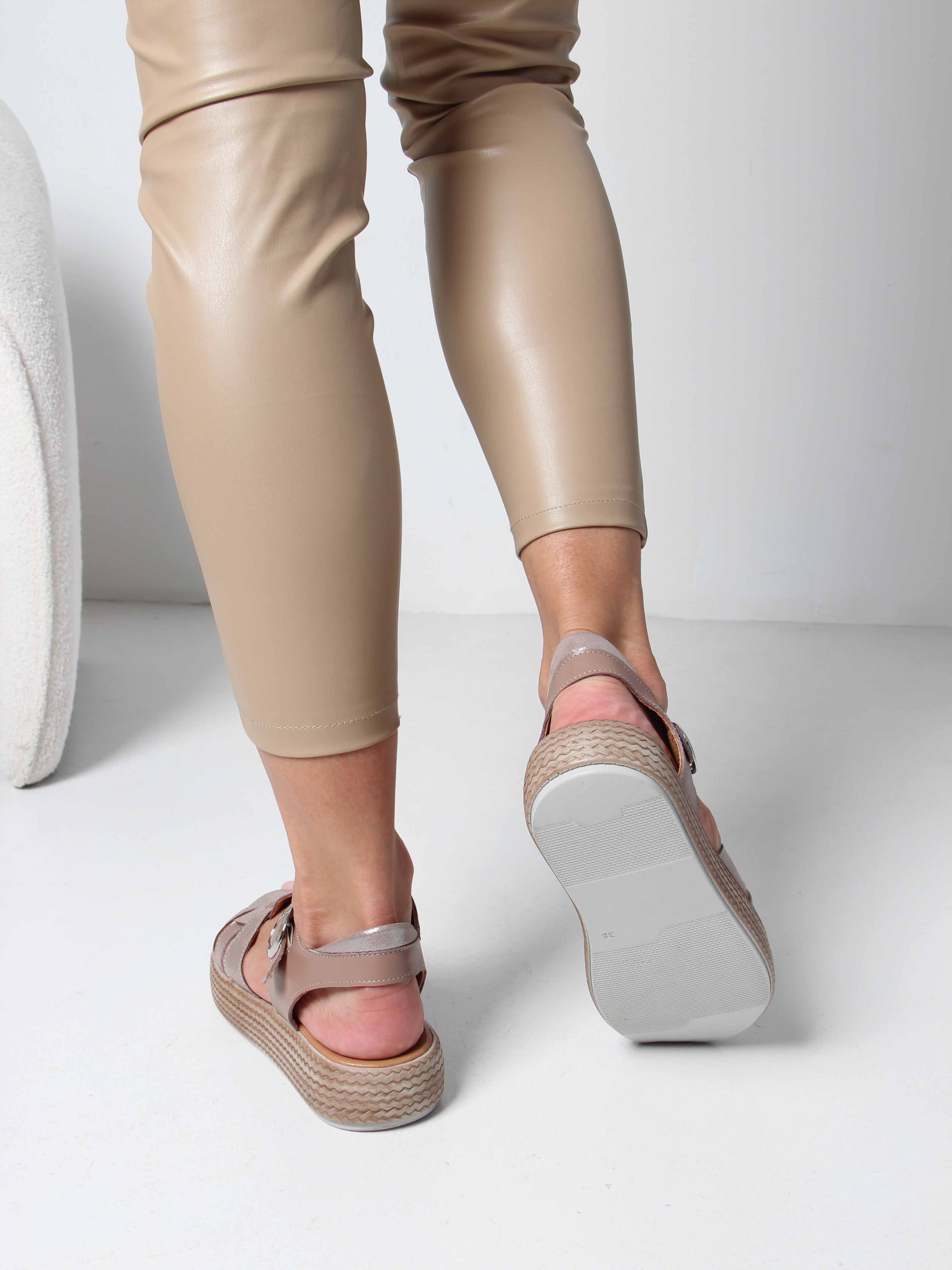 картинка Босоножки ED'ART 2028.2530'be. Какао астана от интернет магазина