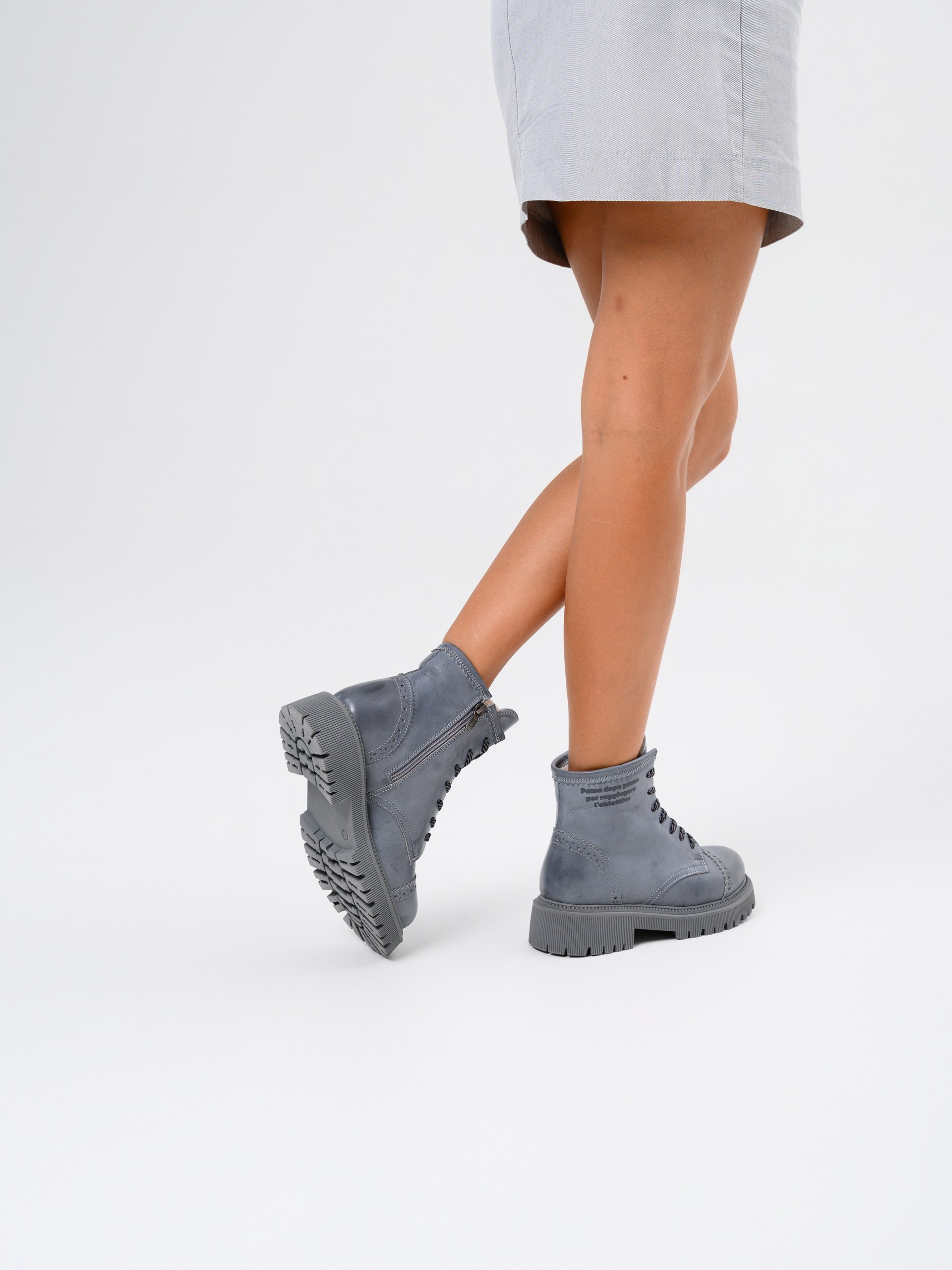 картинка Ботинки ED'ART 319.taskana'gr. Вакса серая от интернет магазина