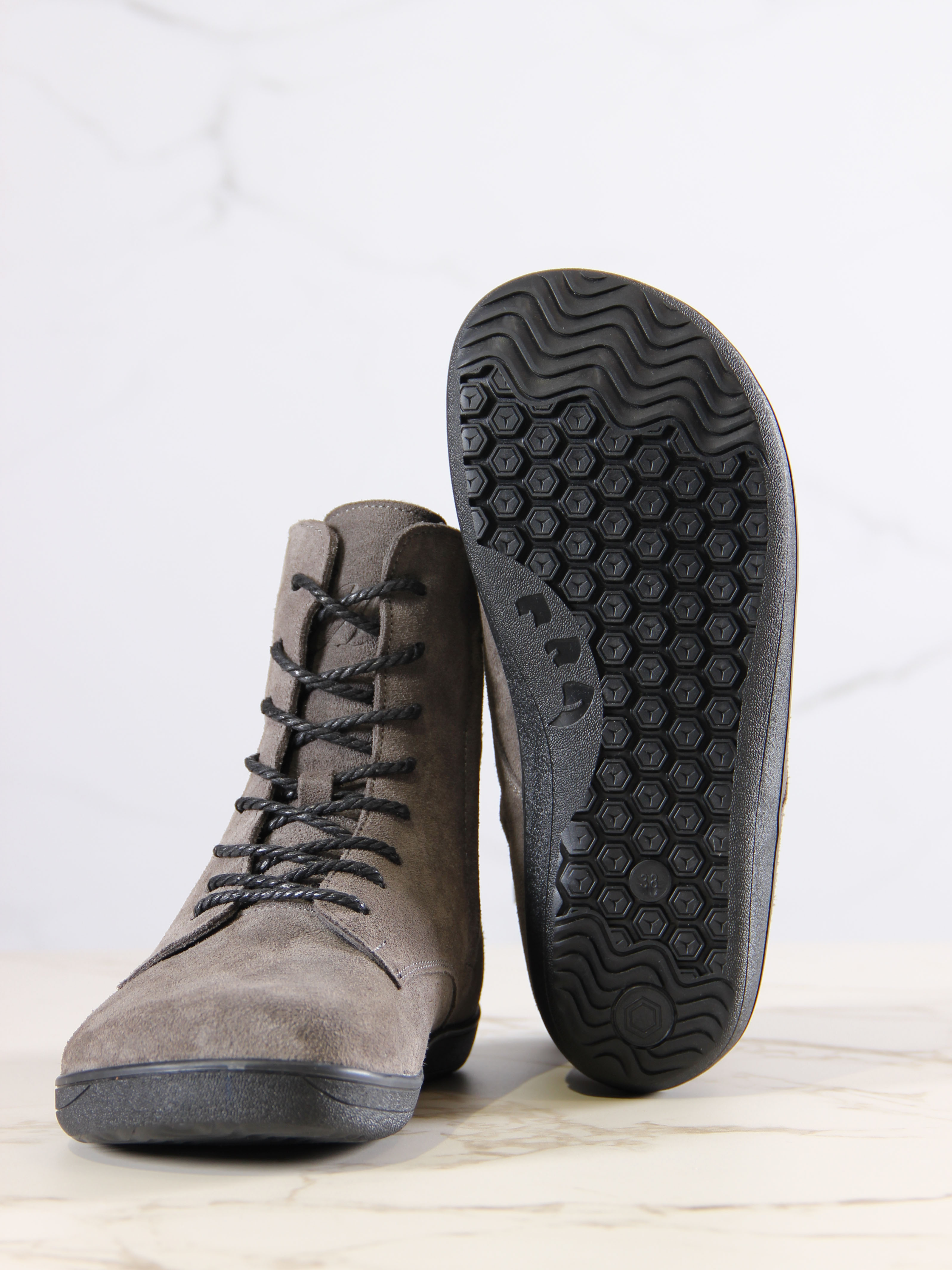 картинка Босоногие ботинки  ED'ART 351.NATA'bl.Серый замок замша от интернет магазина