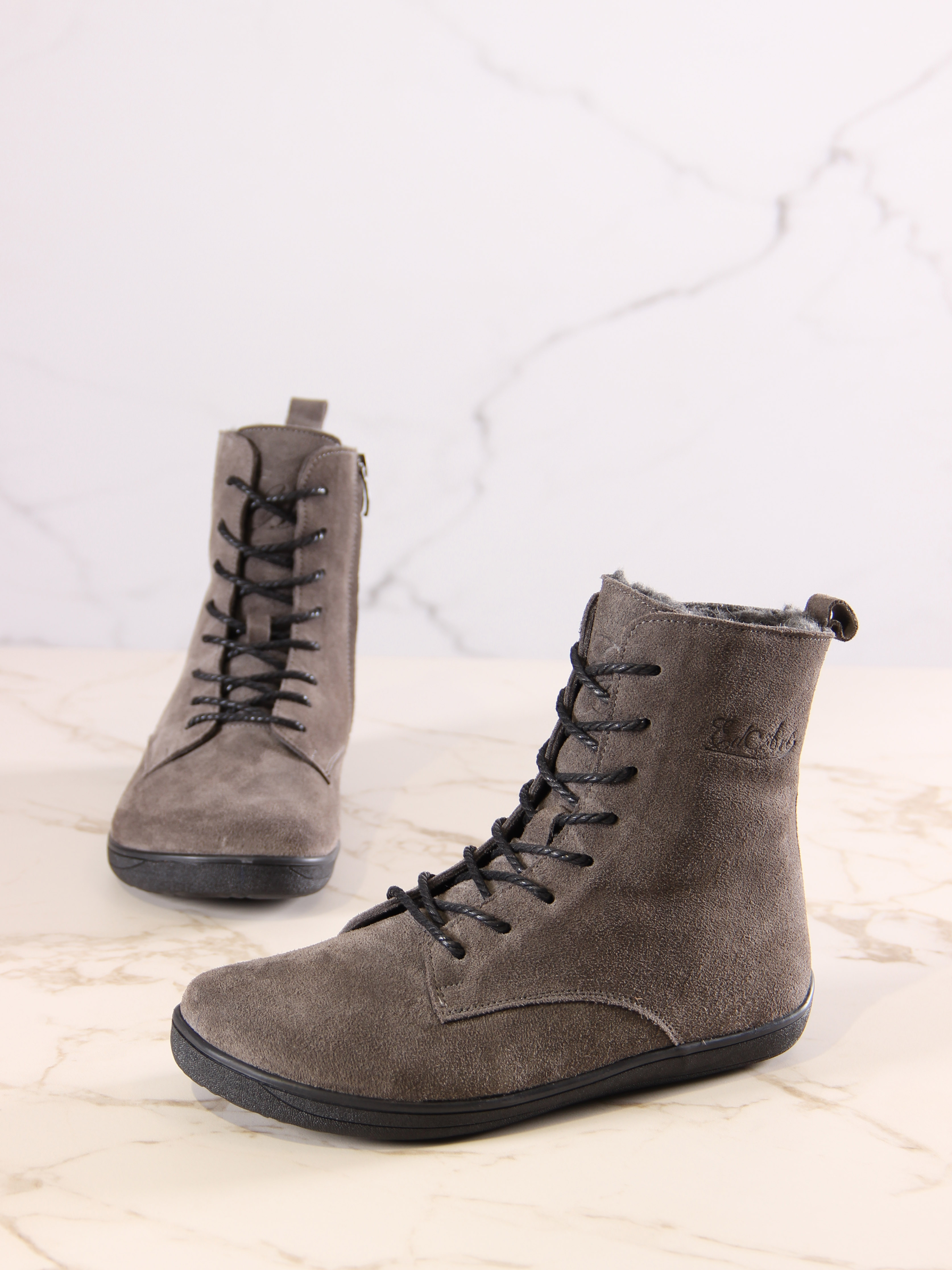 картинка Босоногие ботинки  ED'ART 351.NATA'bl.Серый замок замша от интернет магазина