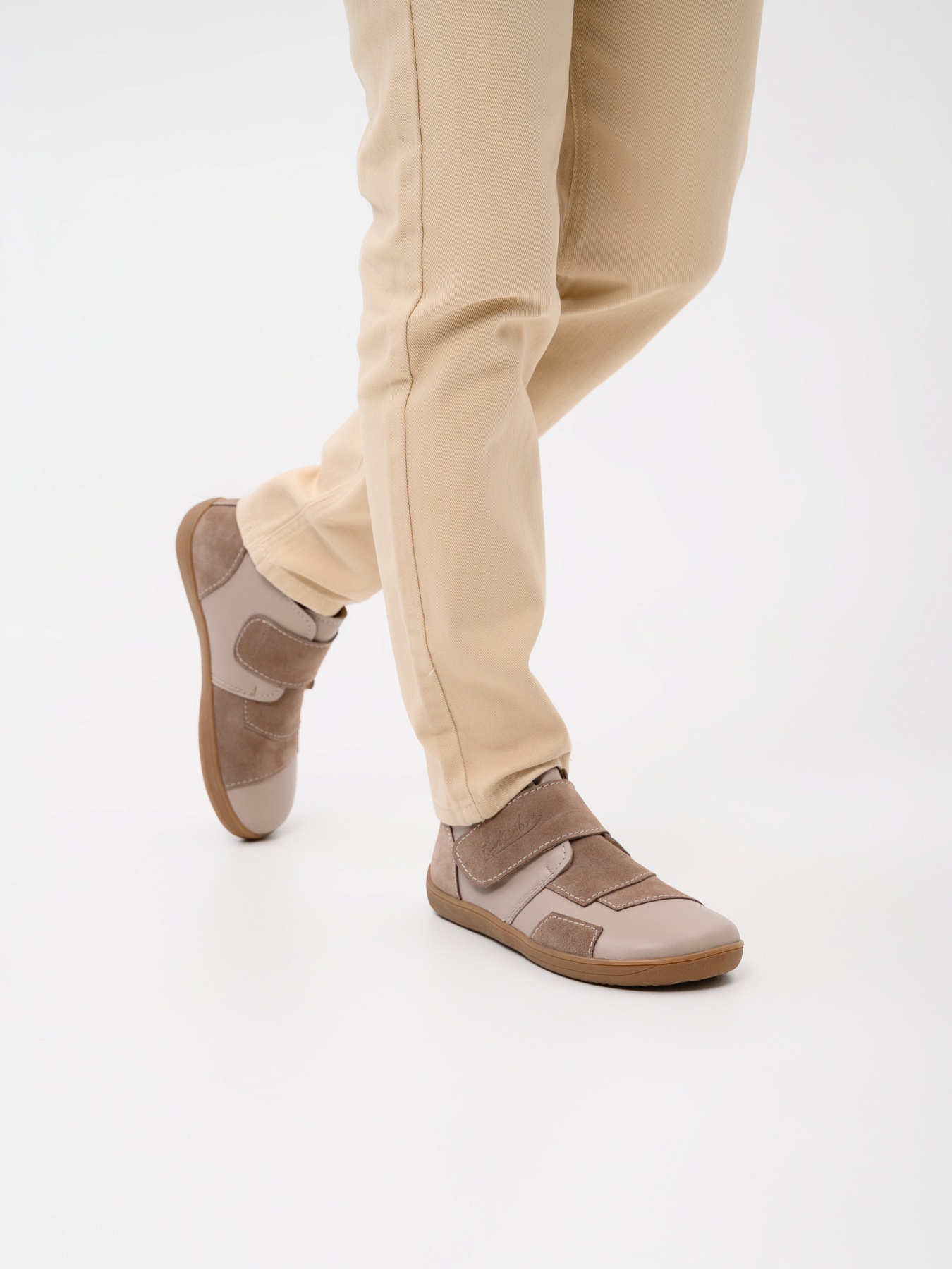 картинка Босоногие ботинки  ED'ART 206.NATA'br.Визон+капучино замша от интернет магазина