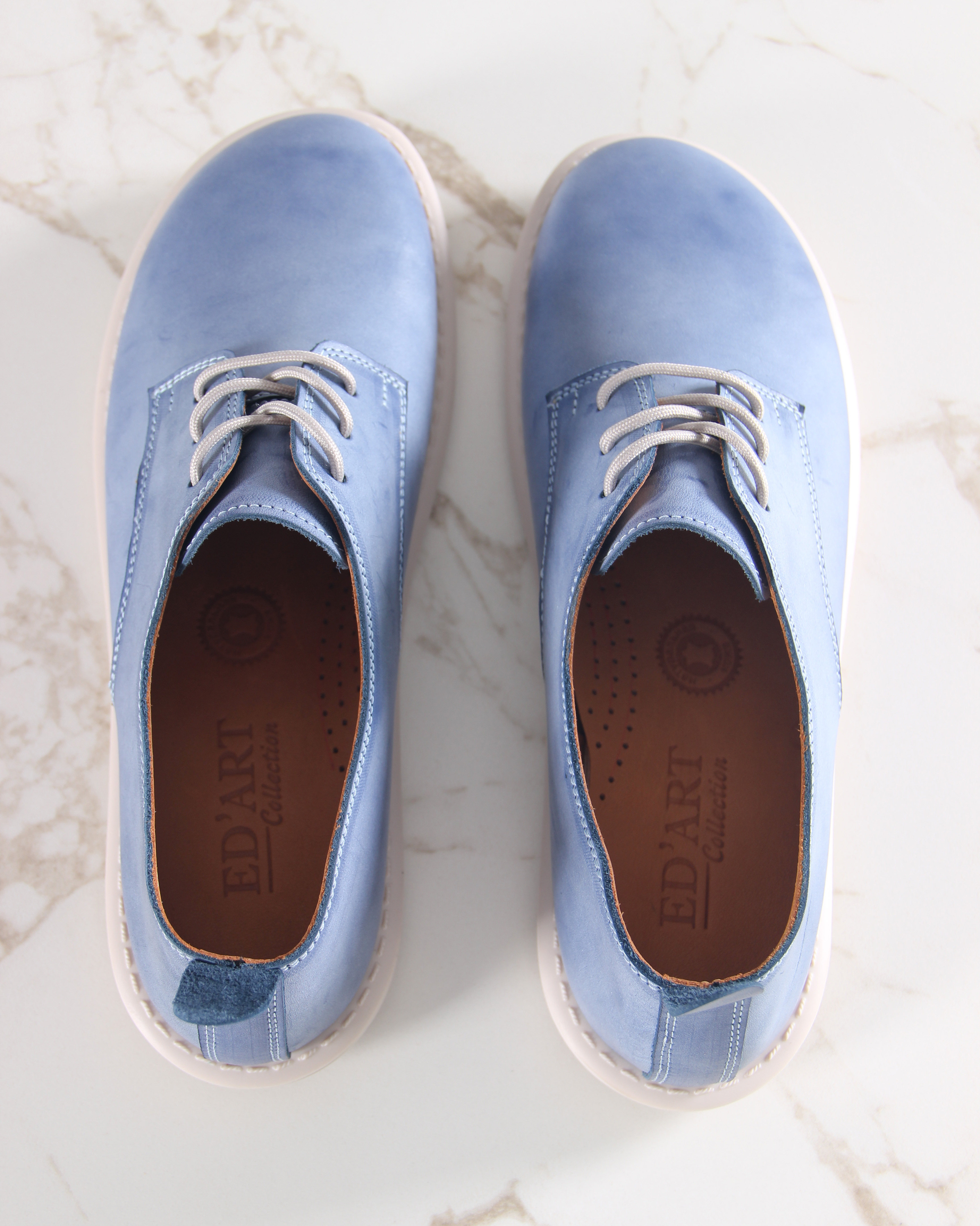 картинка Туфли ED'ART 181.ОКСЕ'be. Вакса джинс+бежевый от интернет магазина