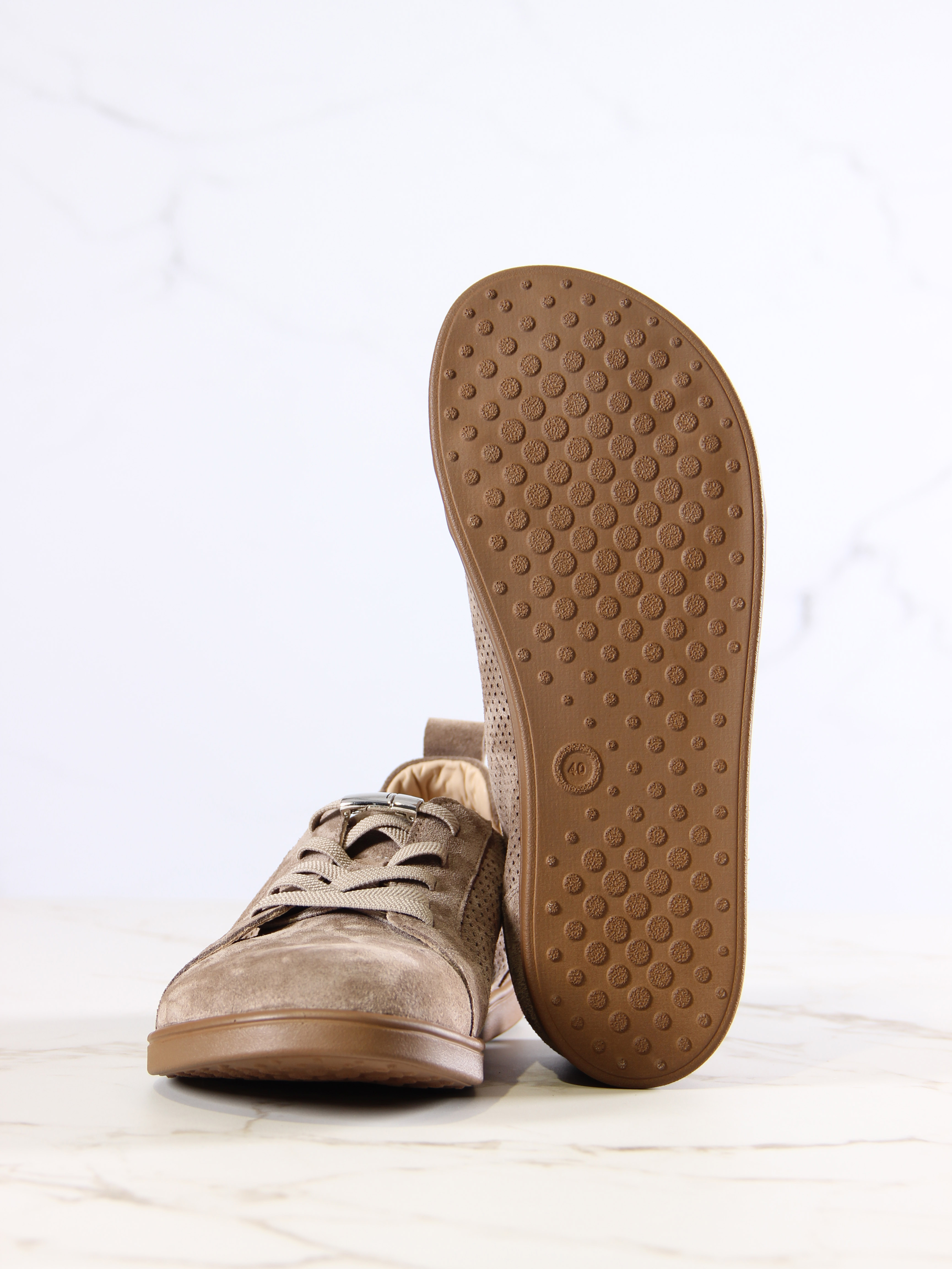 картинка Кеды босоногие ED'ART 164.Р.асти'br.Велюр санд от интернет магазина