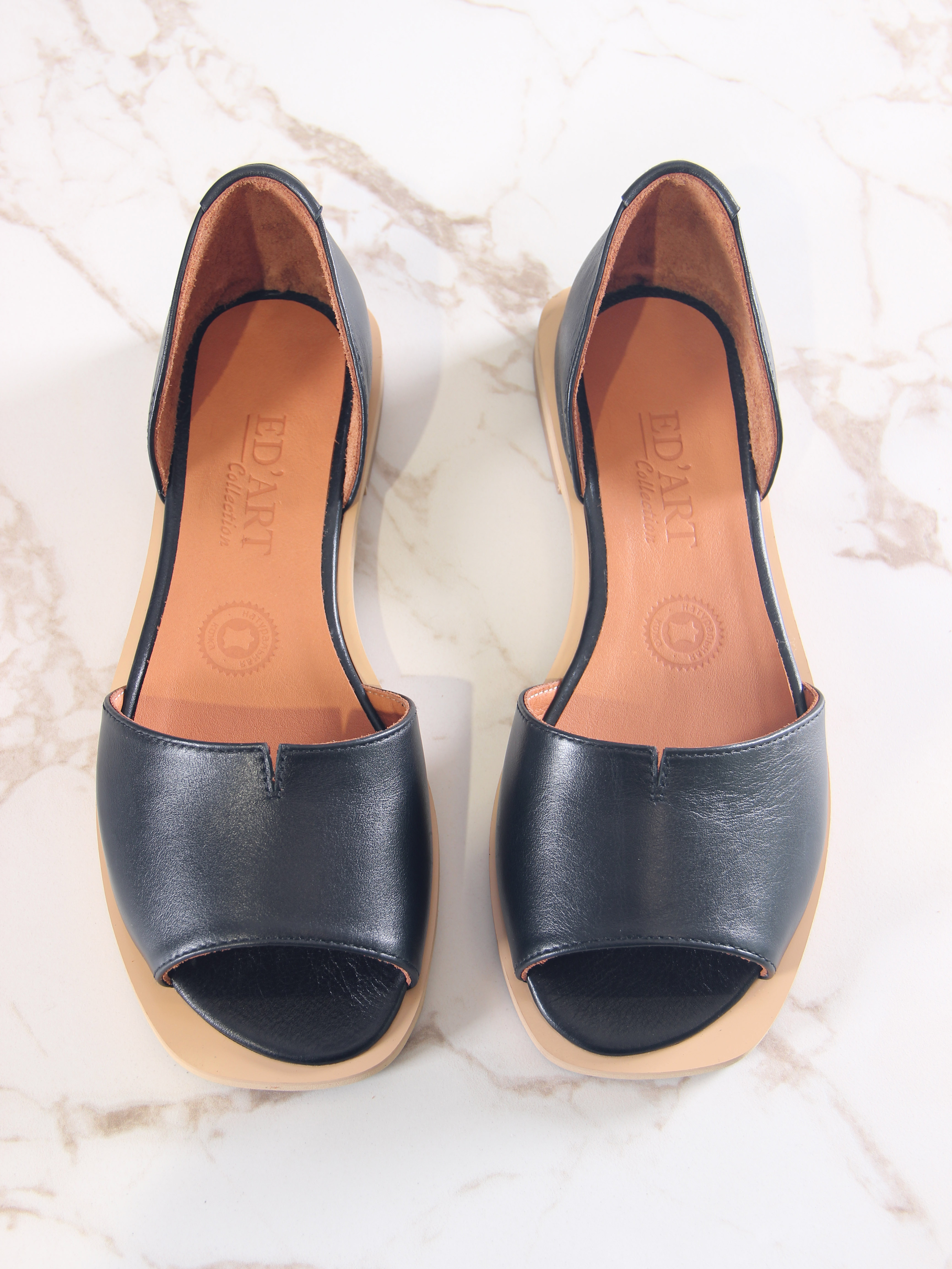 картинка Босоножки ED'ART 1024.110z'be. Черный+бежевый от интернет магазина