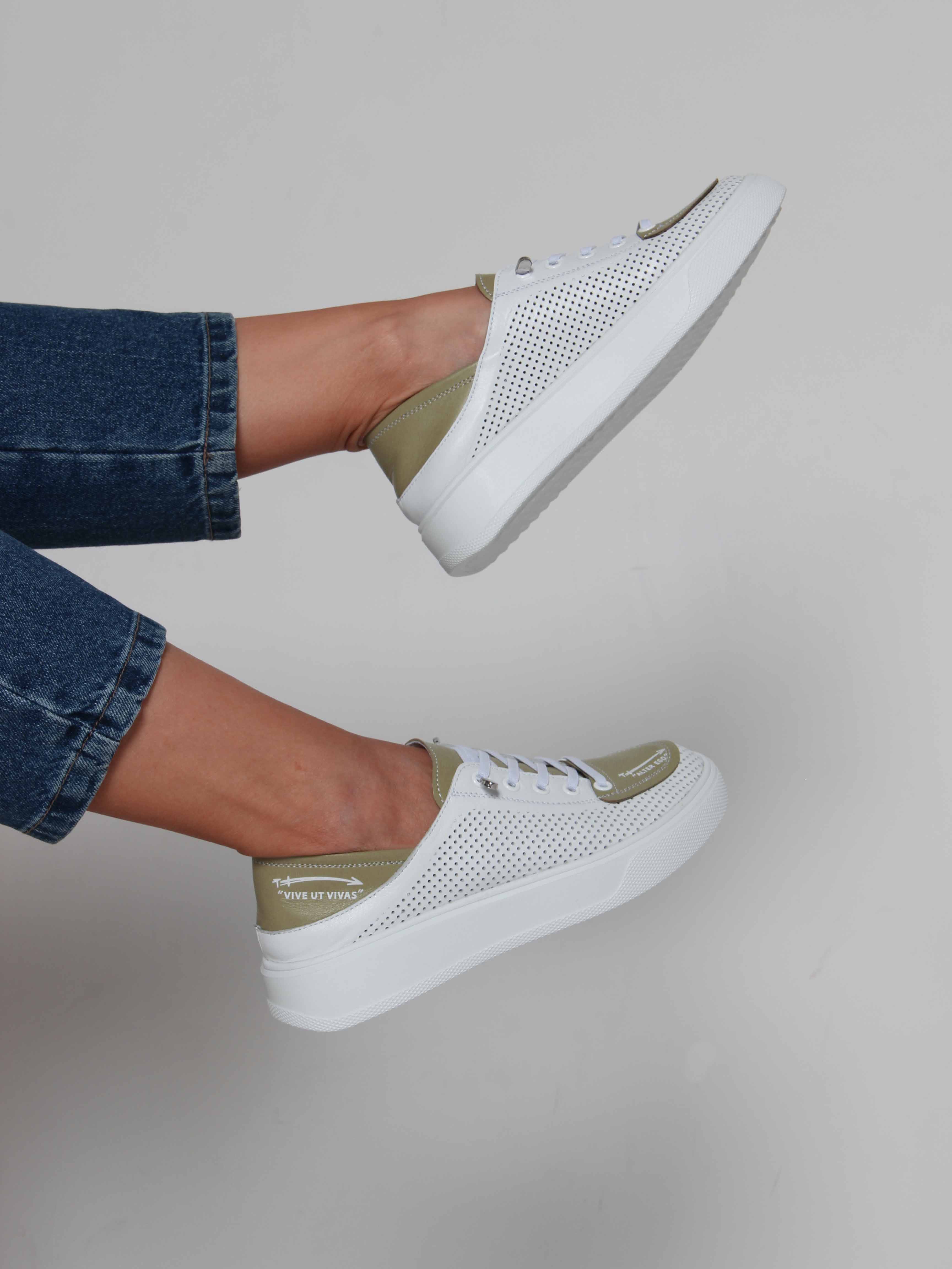 картинка Кеды ED'ART 163.P.LusiR2'w.Белый авокадо от интернет магазина