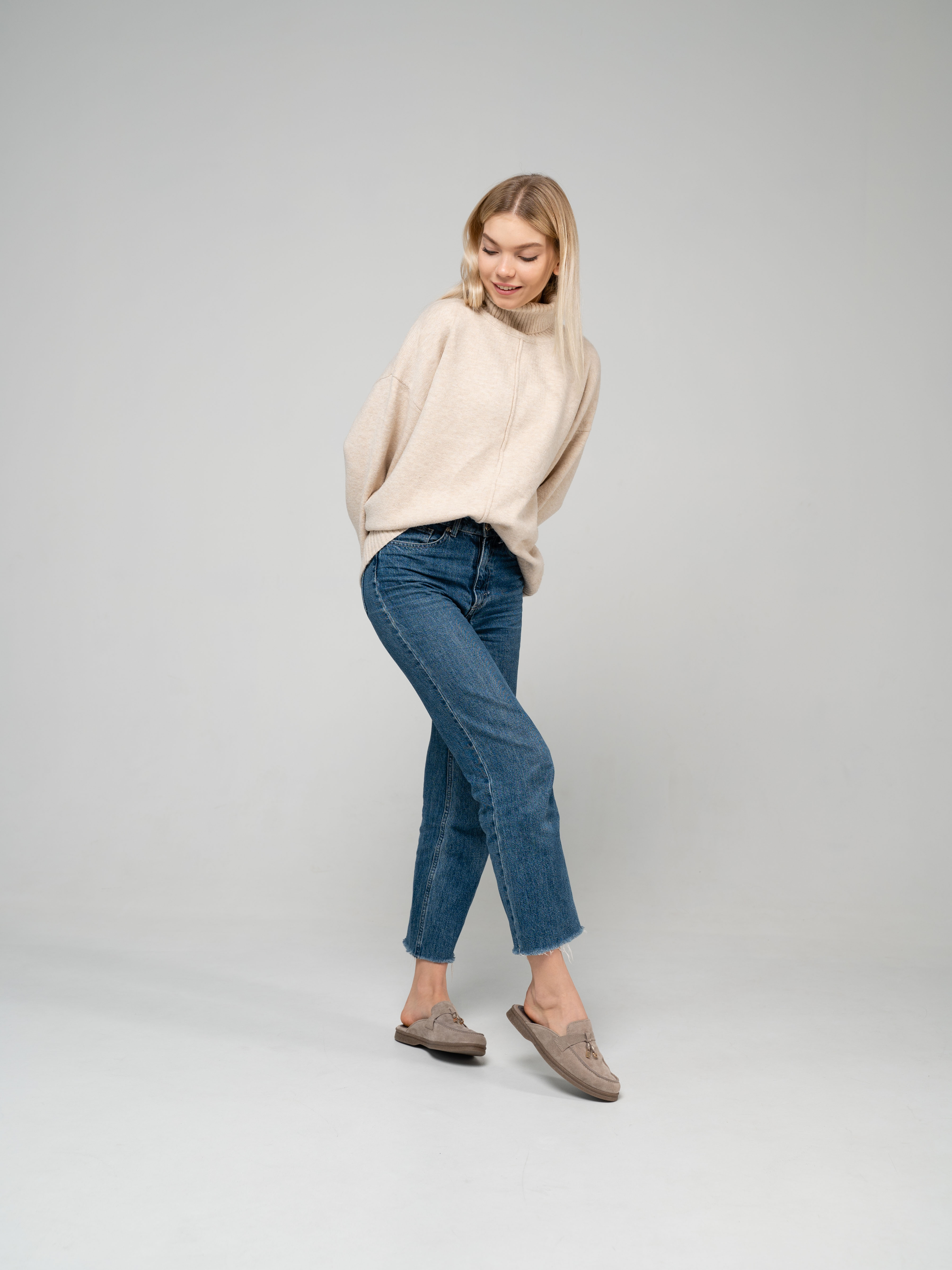 картинка Мюли ED'ART 1070.2614'be. ваниль замша от интернет магазина