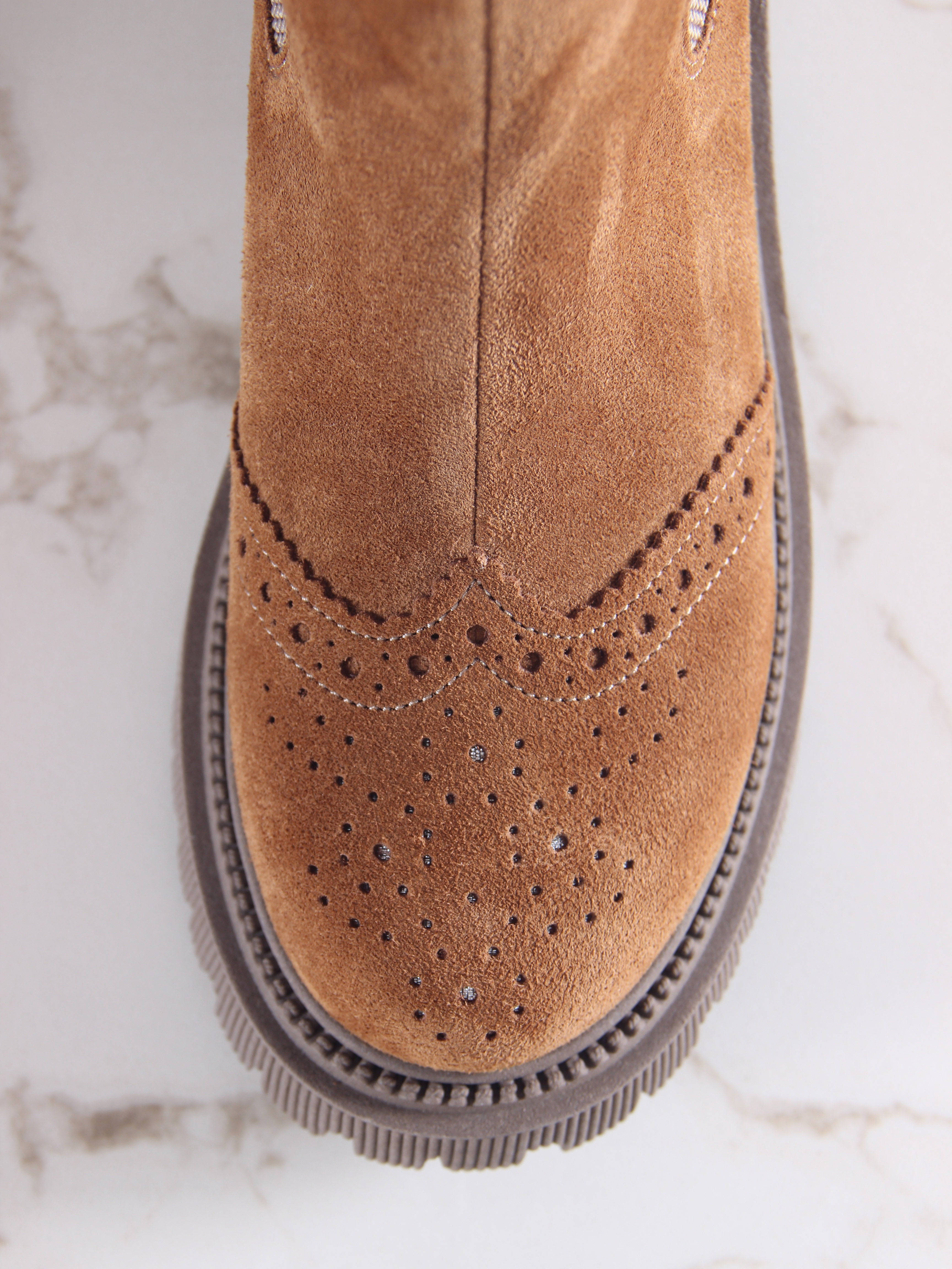 картинка Челси 360.P.taskana'ka. Серо-коричневая замша от интернет магазина