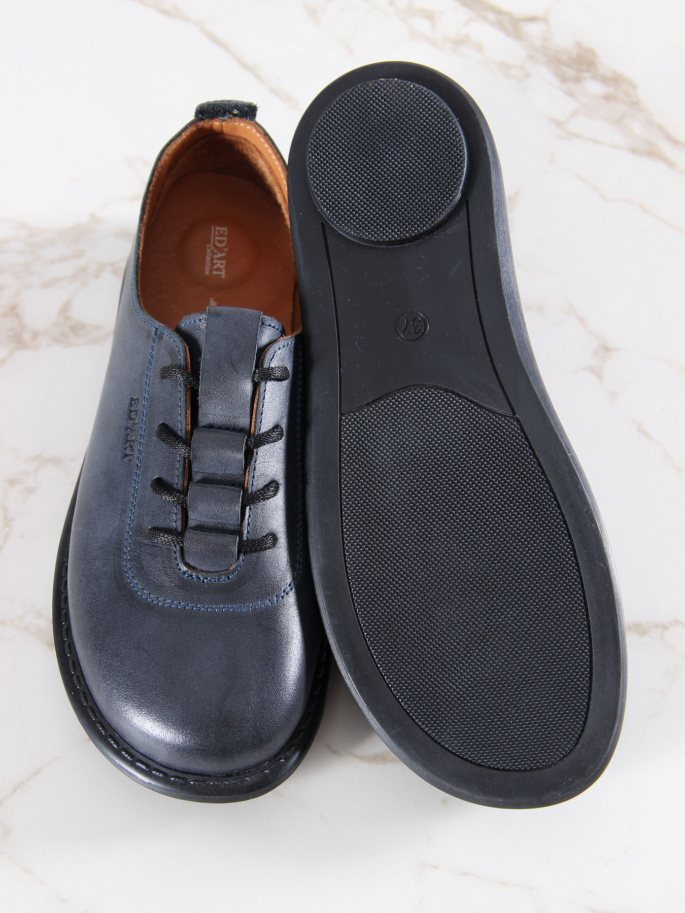 картинка Туфли ED'ART 107.ОКСЕ'bl. Вакса черная от интернет магазина