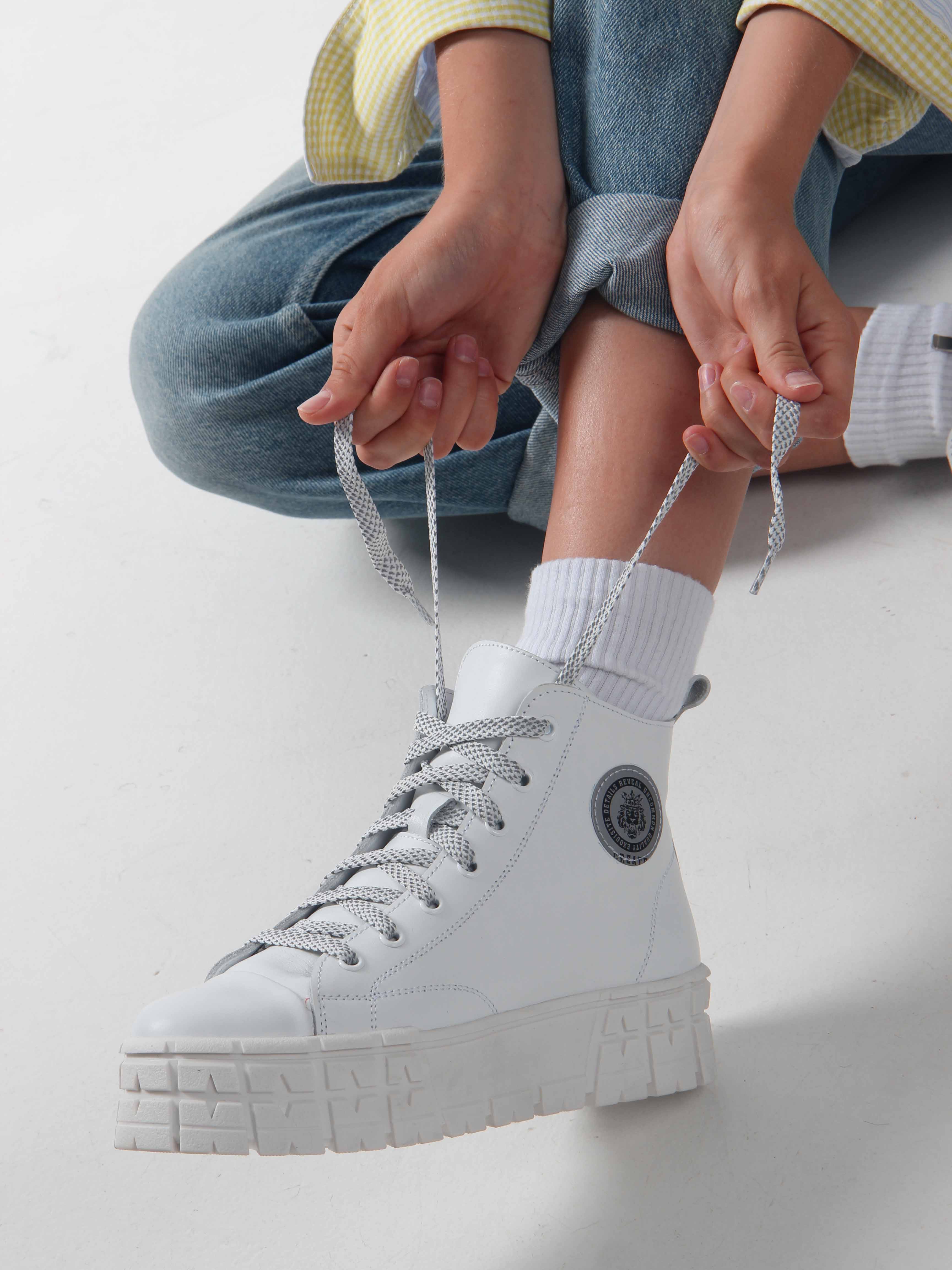 картинка Ботинки ED'ART 213.212131'w. Белый от интернет магазина