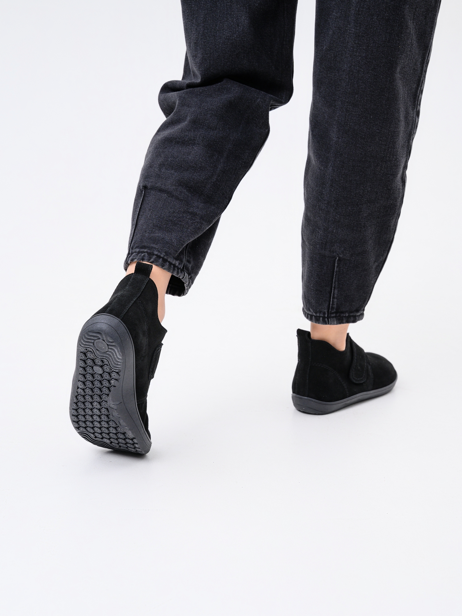 картинка Босоногие ботинки  ED'ART 209.NATA'bl.Черная замша от интернет магазина