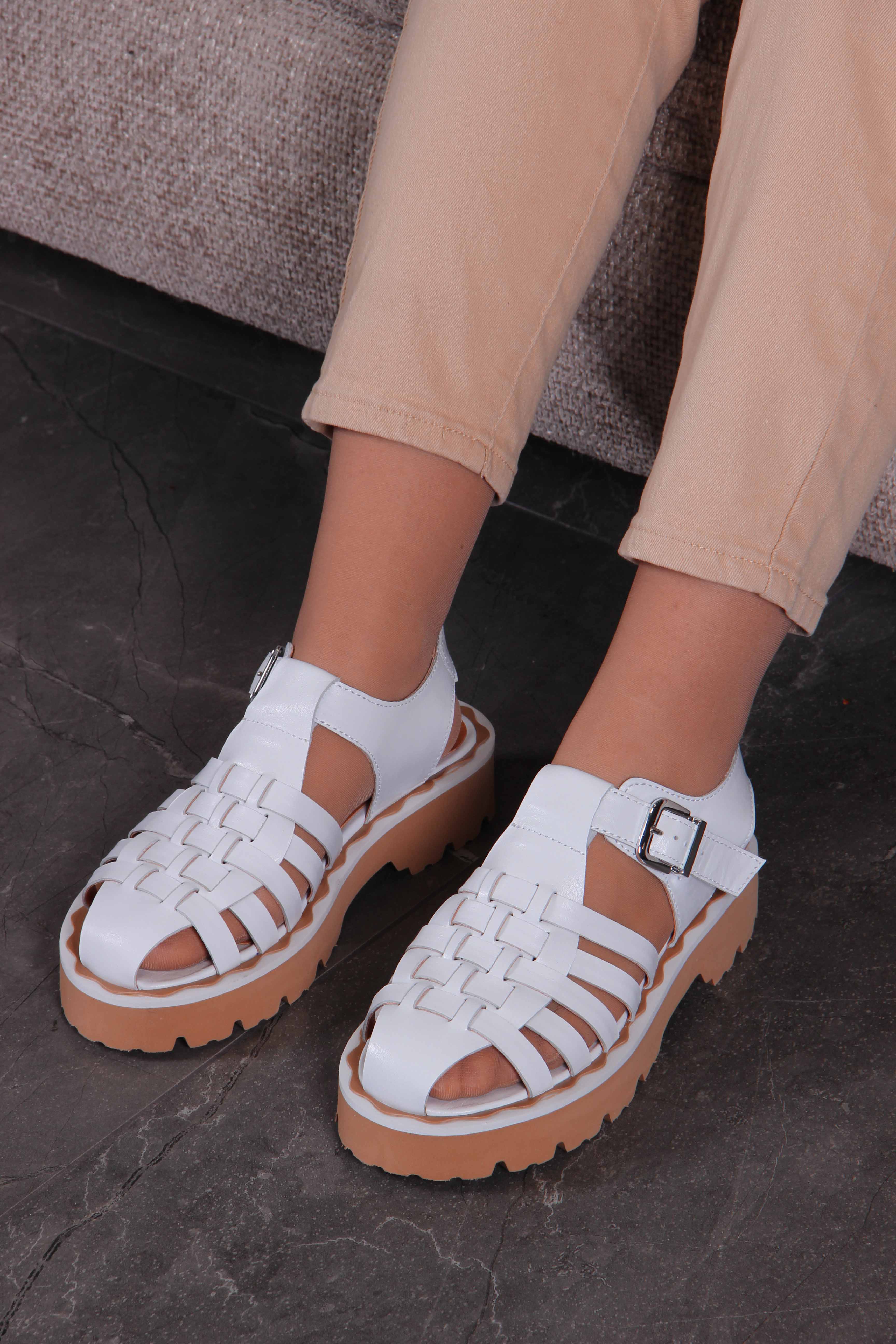 картинка Босоножки ED'ART 2026.5151'be. Белый от интернет магазина