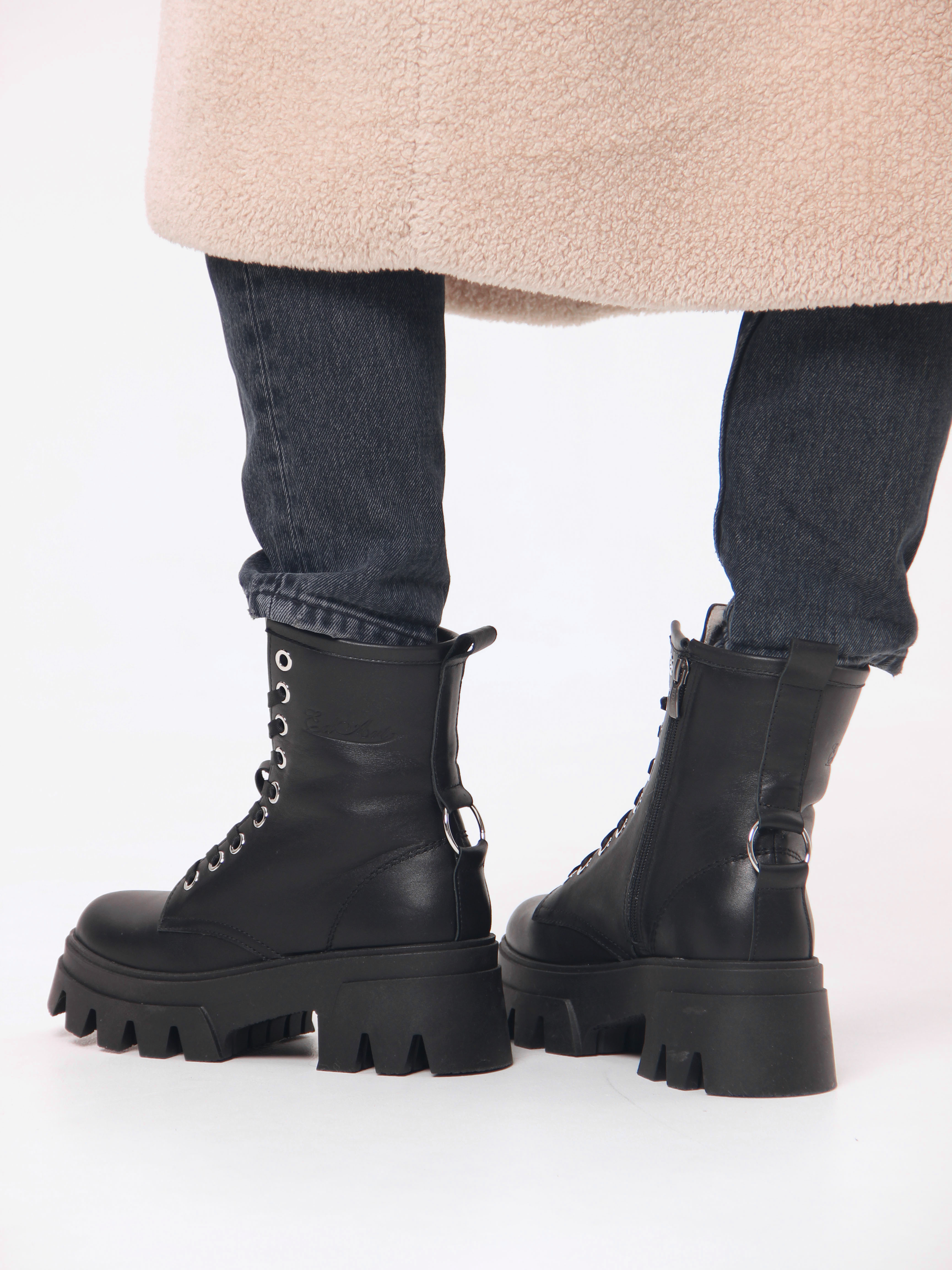 картинка Ботинки ED'ART 329.зиплайн'bl. черный от интернет магазина