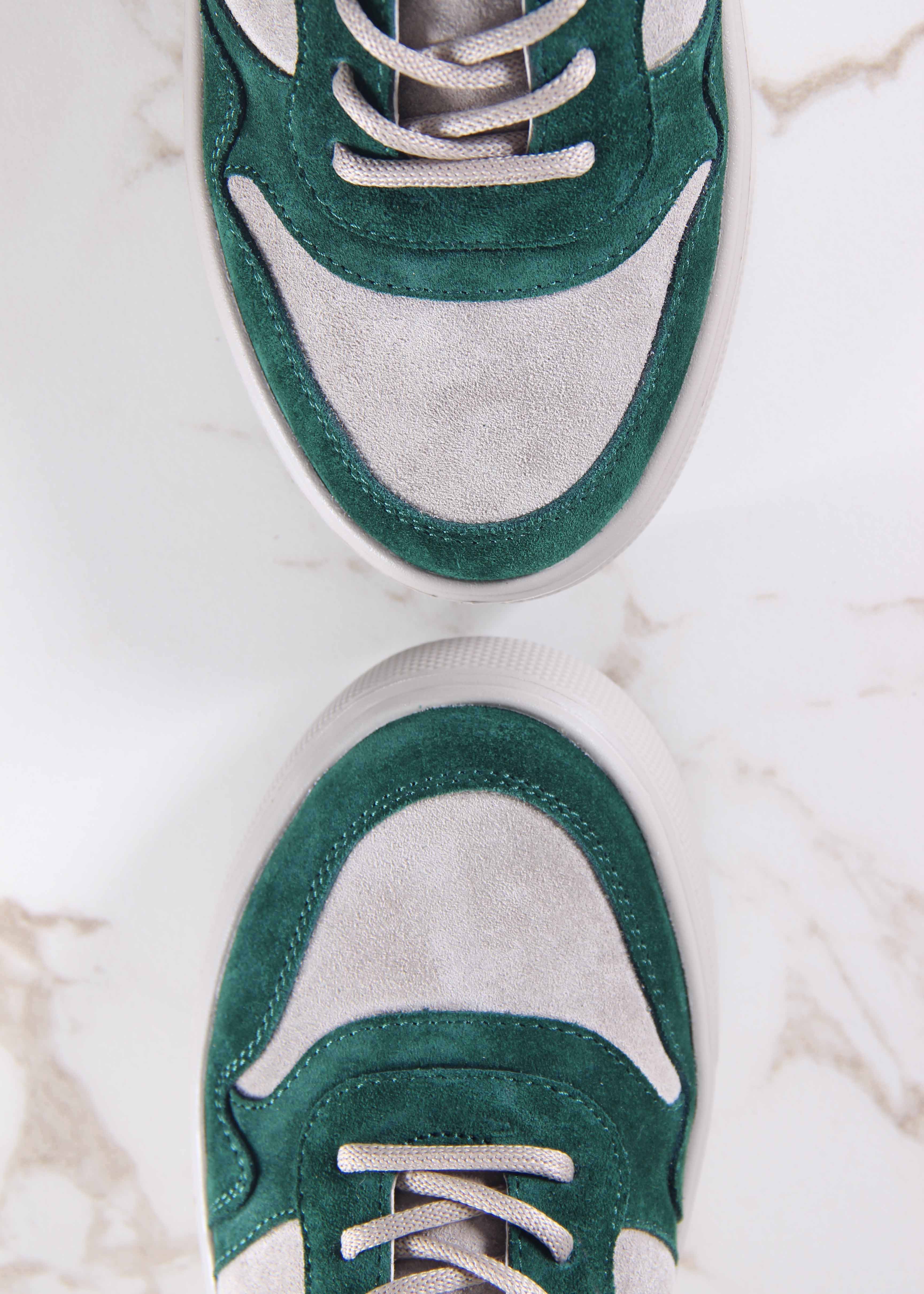 картинка Кеды ED'ART 149.LusiR2'la. зеленый каменный замша от интернет магазина