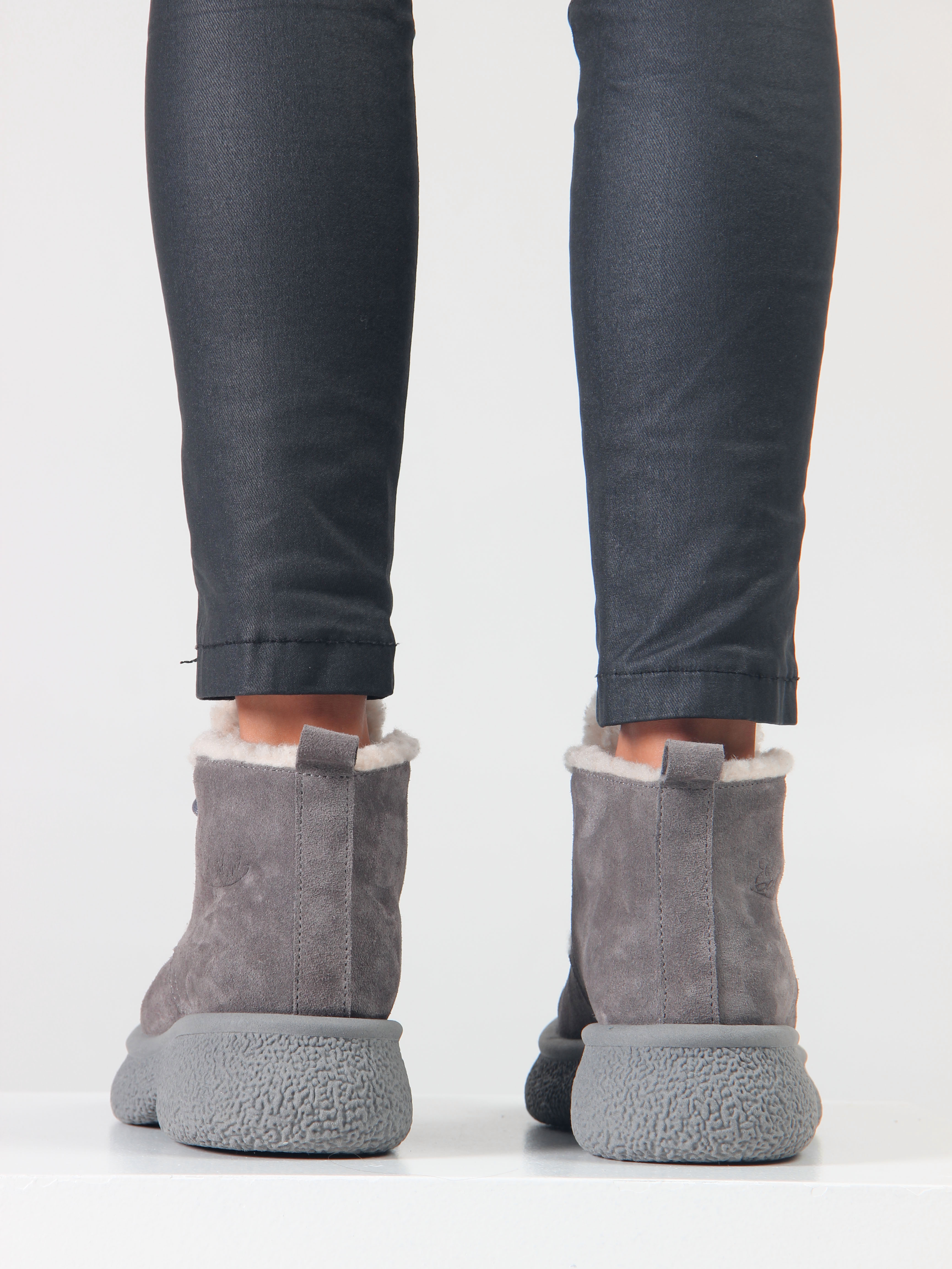 картинка Ботинки ED'ART 308.агата gr. серый замок замша от интернет магазина