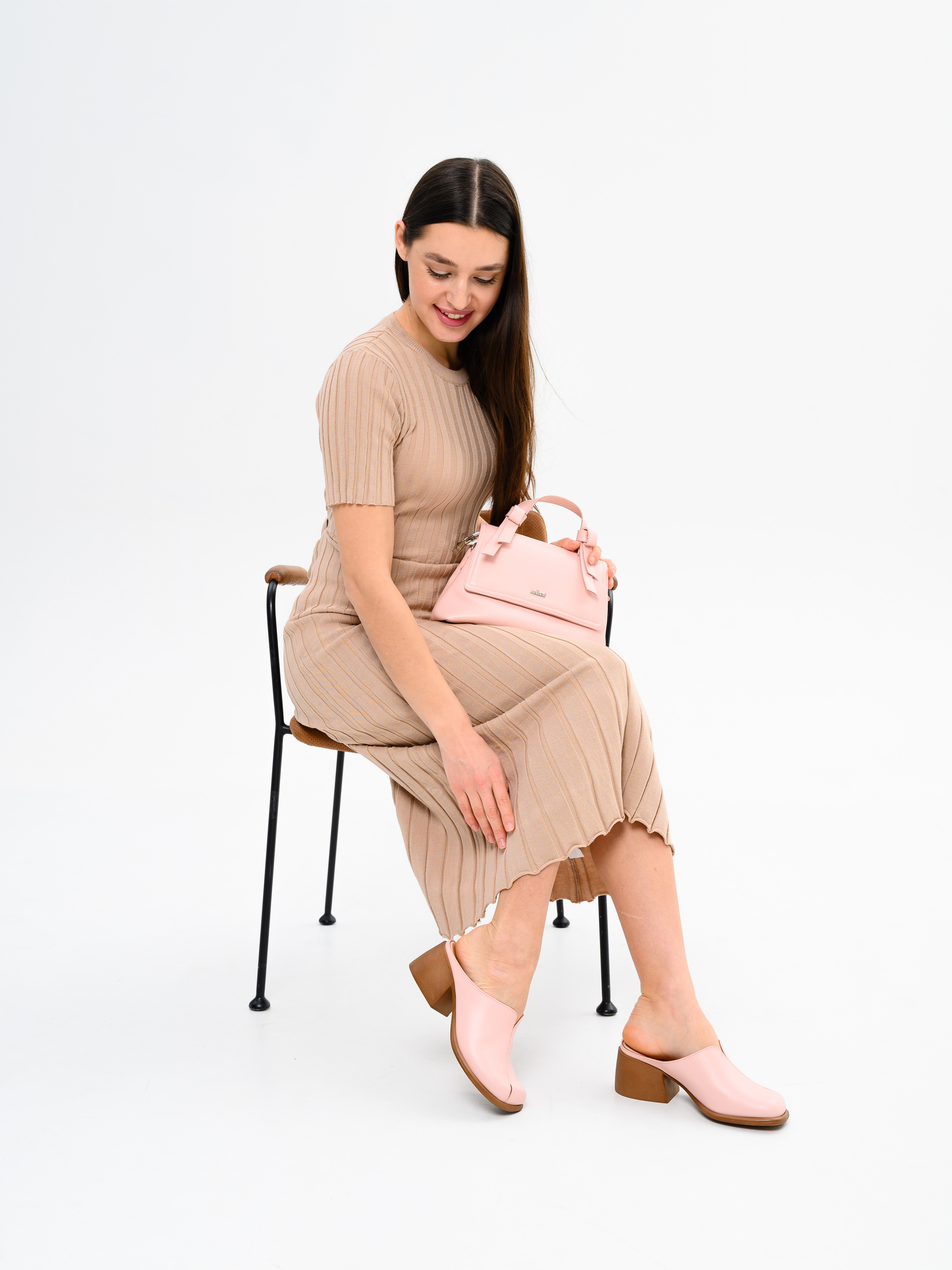 картинка Сабо ED'ART  5200.23663'br. Розовый+коричневый от интернет магазина