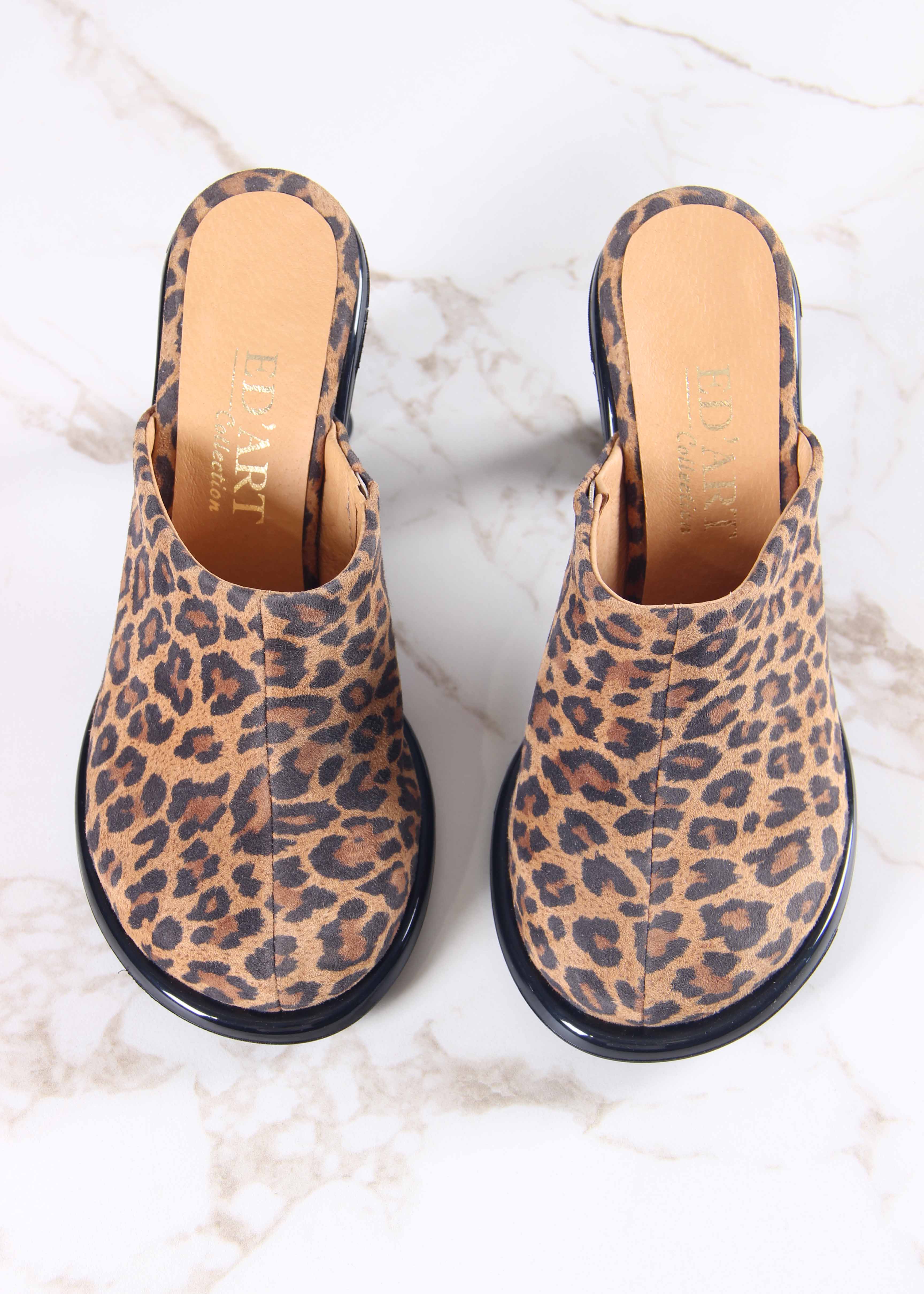 картинка Сабо ED'ART 6112.PODYUM133'bl. коричневый леопард от интернет магазина