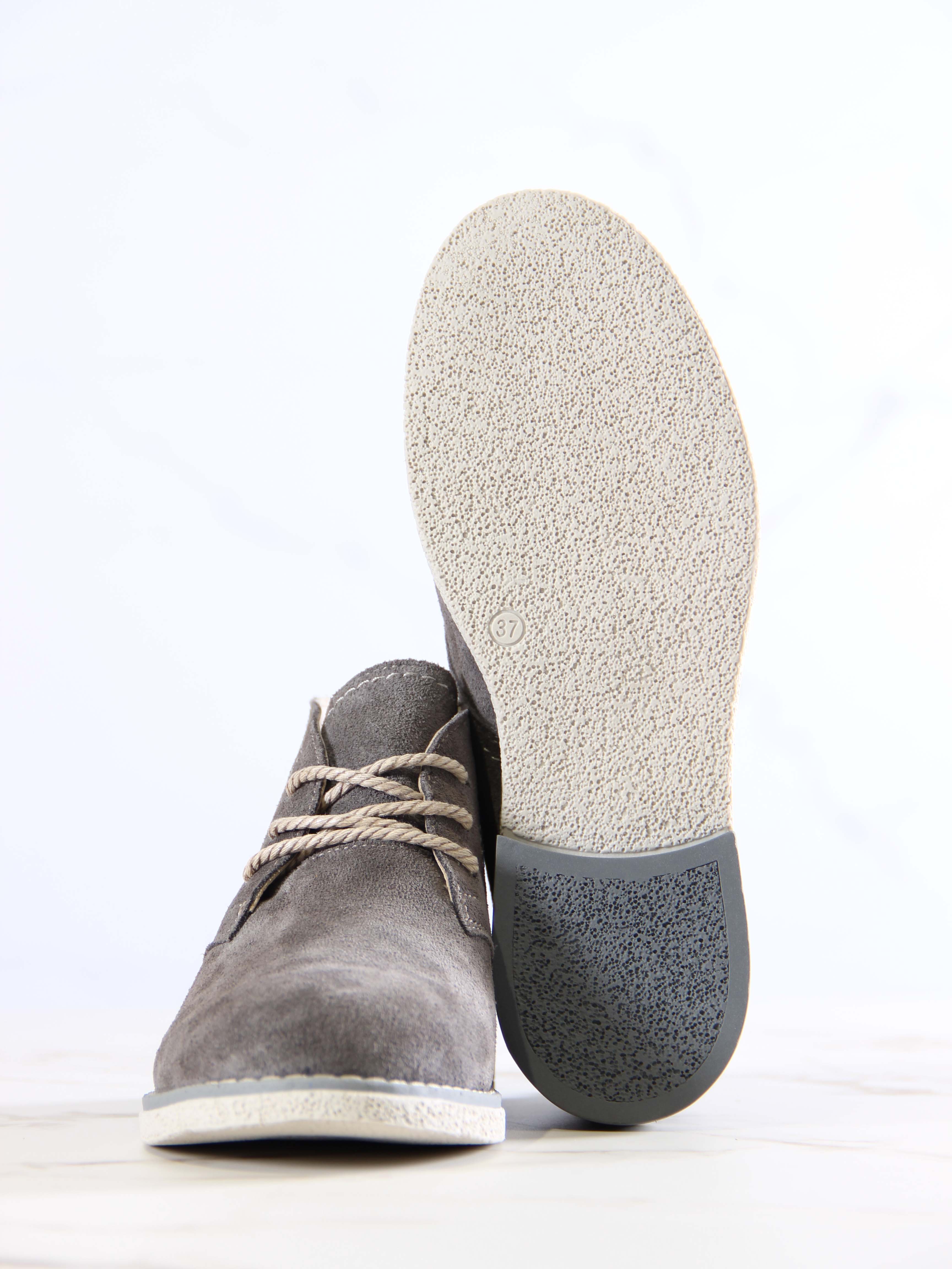 картинка Ботинки ED'ART 309.rose'gr.Серый замок замша от интернет магазина