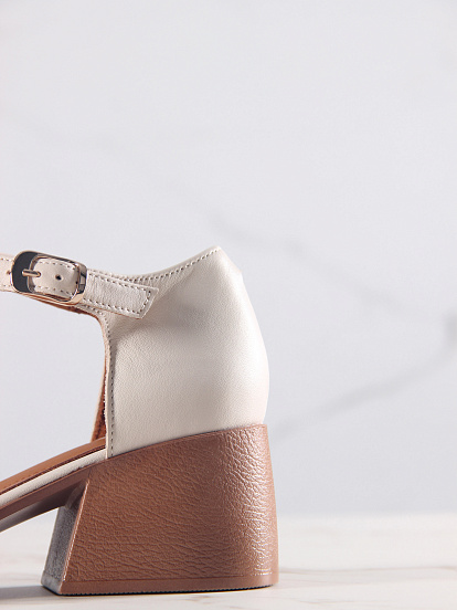 картинка Босоножки ED'ART 5033.23663'be. Бежевый+коричневый от интернет магазина