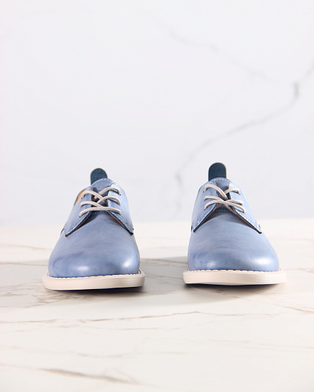 картинка Туфли ED'ART 181.ОКСЕ'be. Вакса джинс+бежевый от интернет магазина