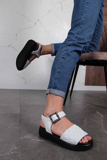 картинка Босоножки ED'ART 1028.2530'bl.белый от интернет магазина