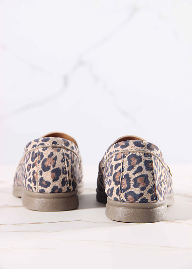 картинка Лоферы туфли ED'ART 170.2614'be. бежевый леопард от интернет магазина