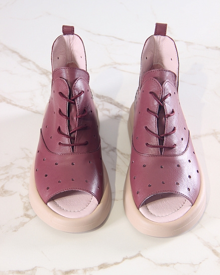 картинка Босоножки ED'ART 1059.0132'c. Гнилая вишня+какао от интернет магазина