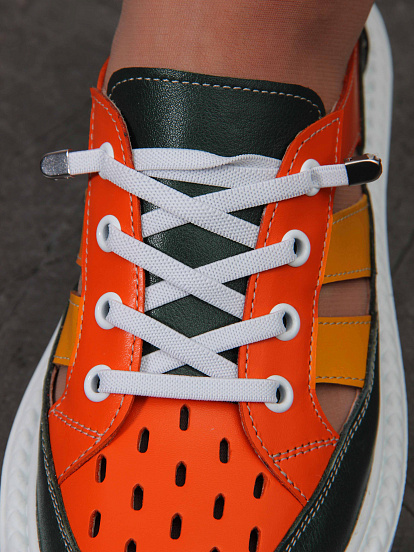 картинка Кроссовки ED'ART 165.P.Lusi23.'w.Оранжевый-зеленый от интернет магазина