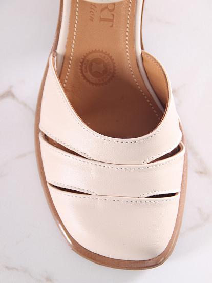 картинка Босоножки ED'ART 5032.23663'be. Бежевый+коричневый от интернет магазина