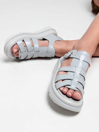 картинка Босоножки ED'ART 2025.2525'gr. Серый от интернет магазина