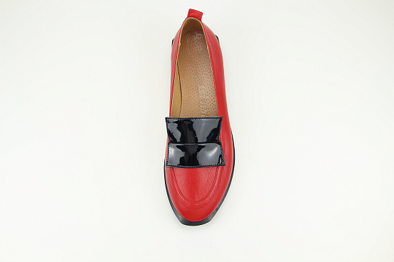 картинка Лоферы ED'ART 118.Viсtoria'bl. red-black R от интернет магазина