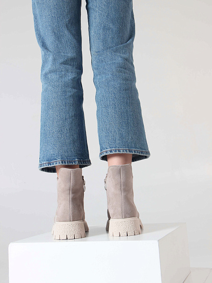 картинка Ботинки ED'ART 228.V.1541'be. Каменный замша от интернет магазина