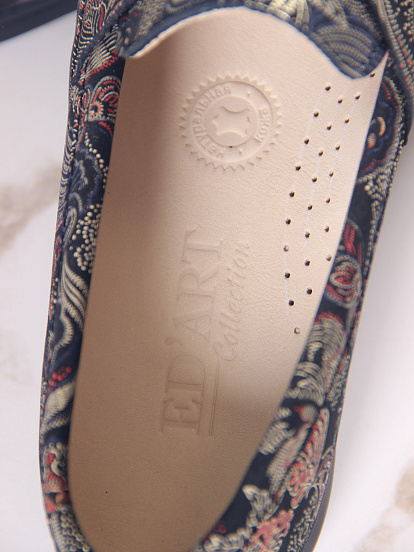 картинка Лоферы ED'ART 170.2614'bl. Черный феникс от интернет магазина