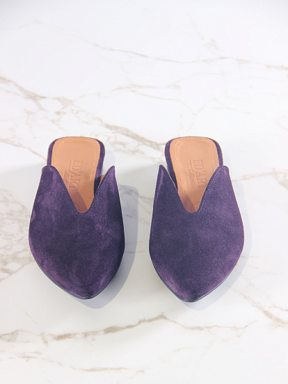 картинка Мюли ED'ART 1001.34104'bl. Сливовая замша от интернет магазина