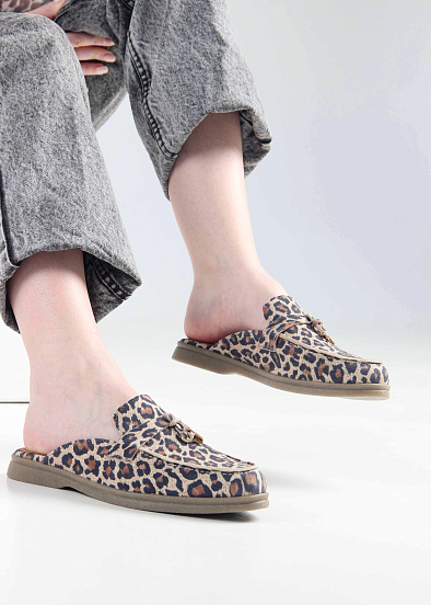 картинка Мюли ED'ART 1070.2614'be. бежевый леопард от интернет магазина