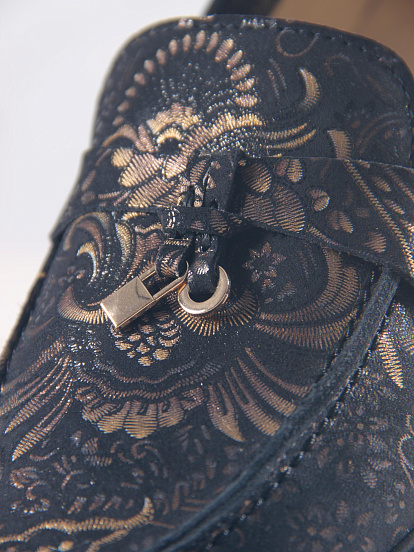 картинка Лоферы лоферы ED'ART 170.2699'bl. Черный грация от интернет магазина