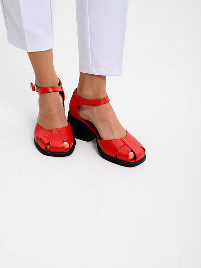 картинка Босоножки ED'ART 5033.23663'bl. Красные от интернет магазина